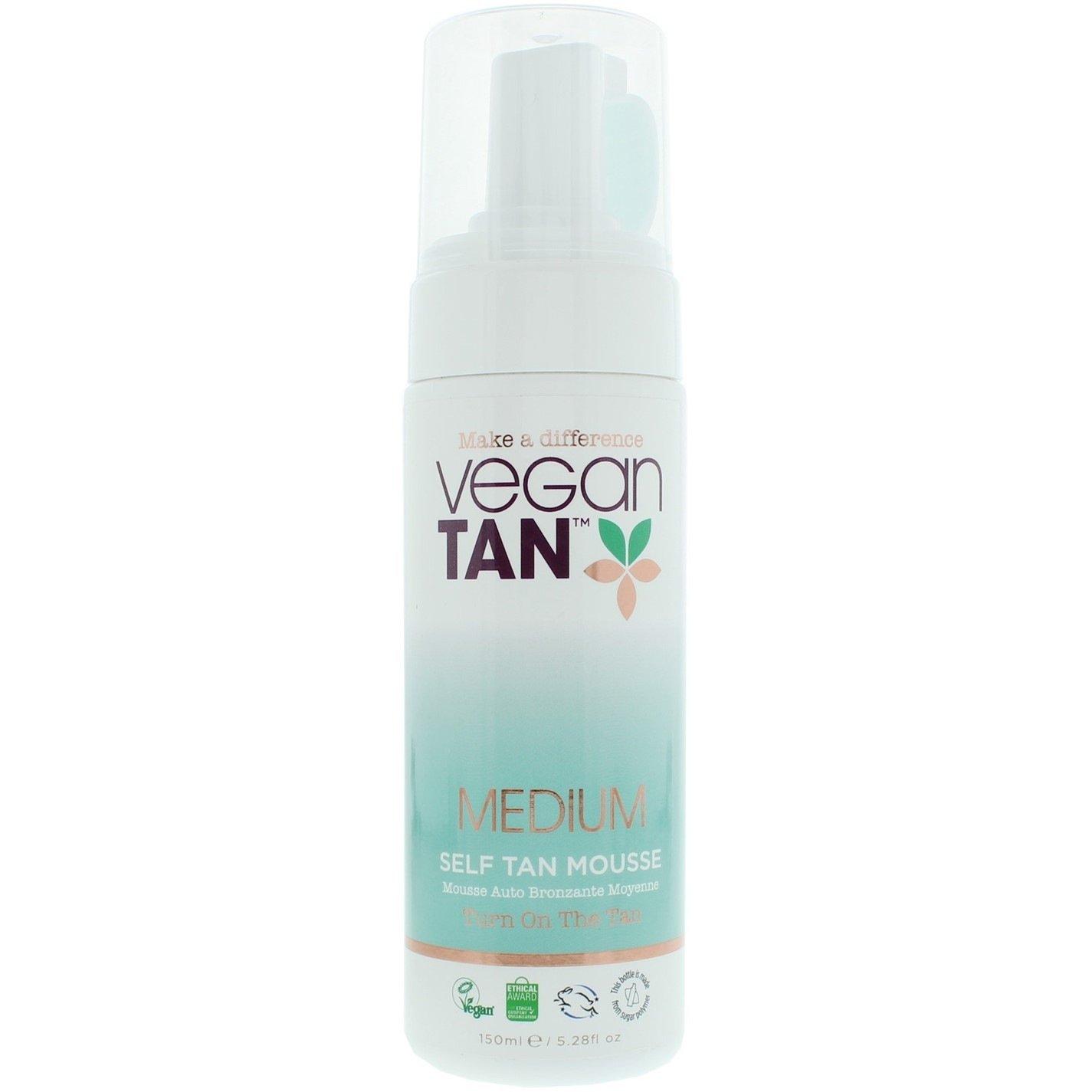 None - Vegan Tan - Vegan Tan Medium Self Tan Mousse 150ml - 2