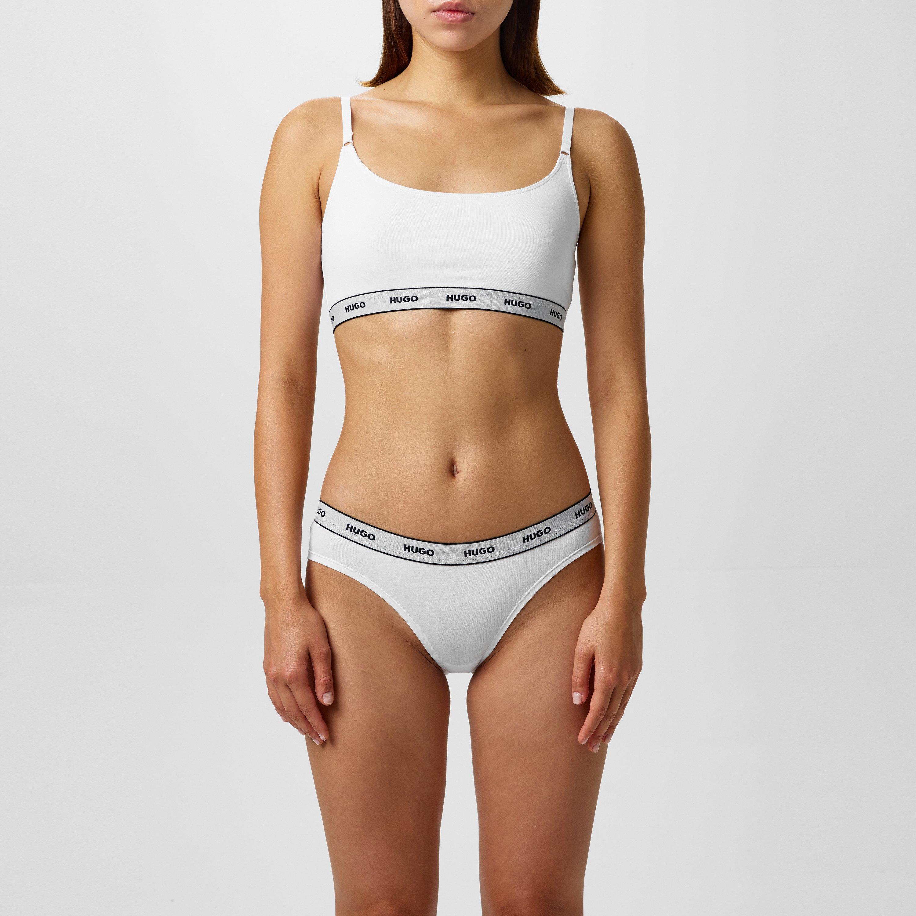 White 100 - Hugo - 3 Pack Striped Briefs - 3