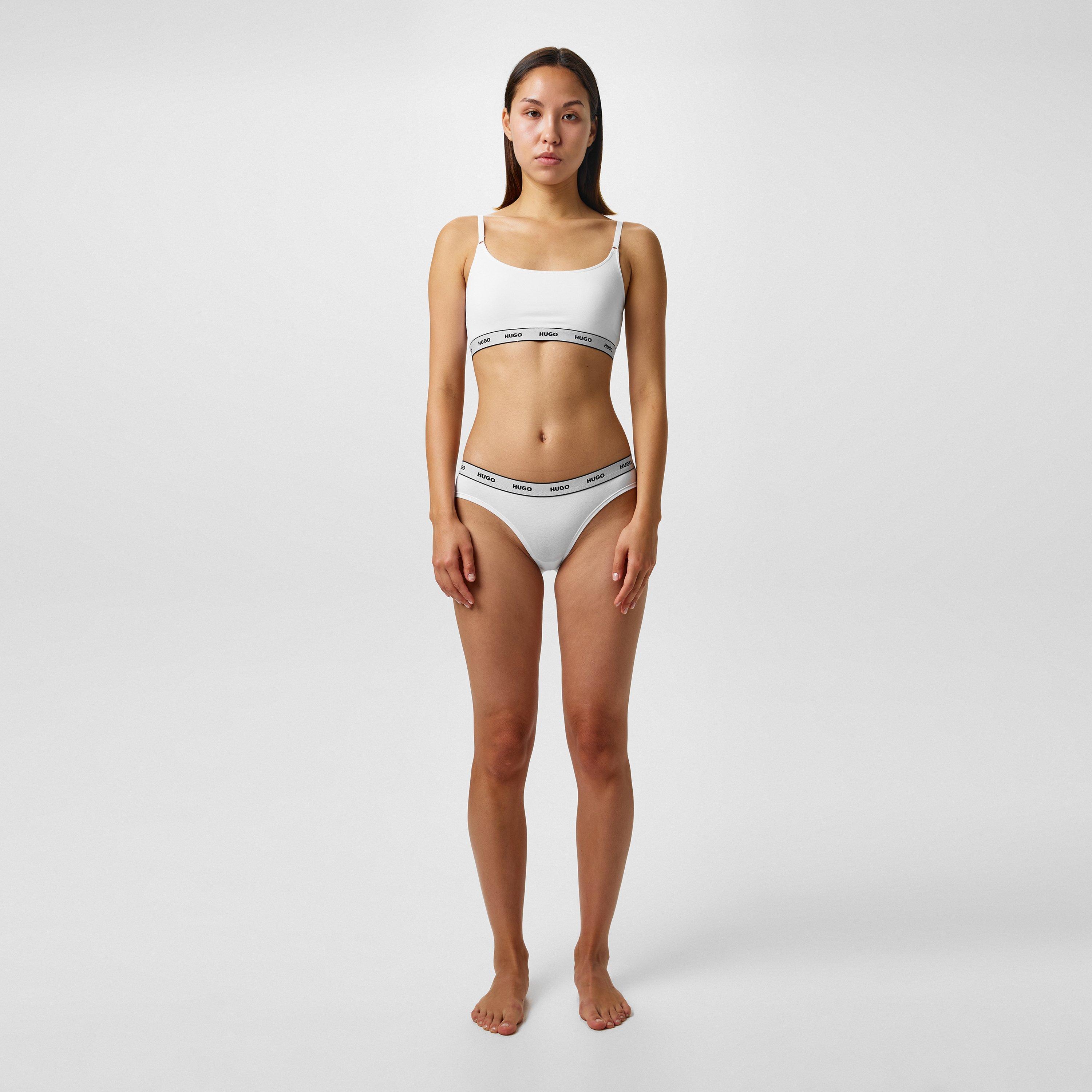 White 100 - Hugo - 3 Pack Striped Briefs - 6
