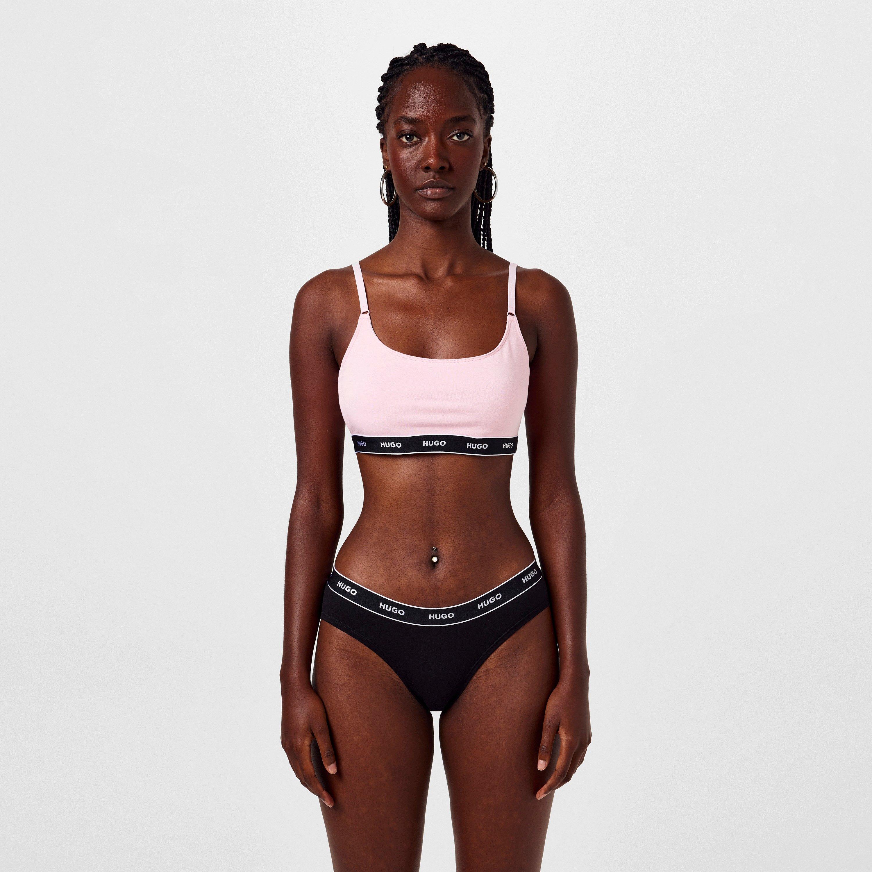 Black 001 - Hugo - 3 Pack Striped Briefs - 2