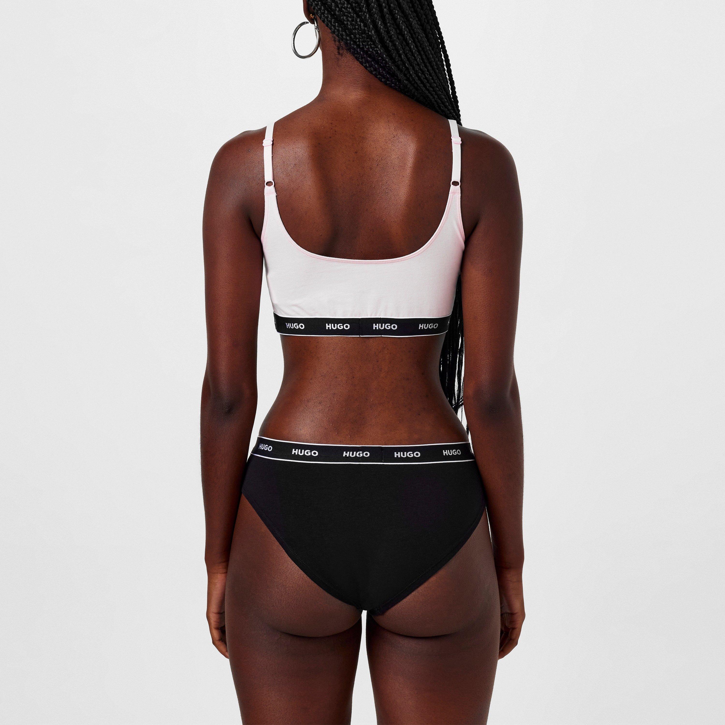 Black 001 - Hugo - 3 Pack Striped Briefs - 3