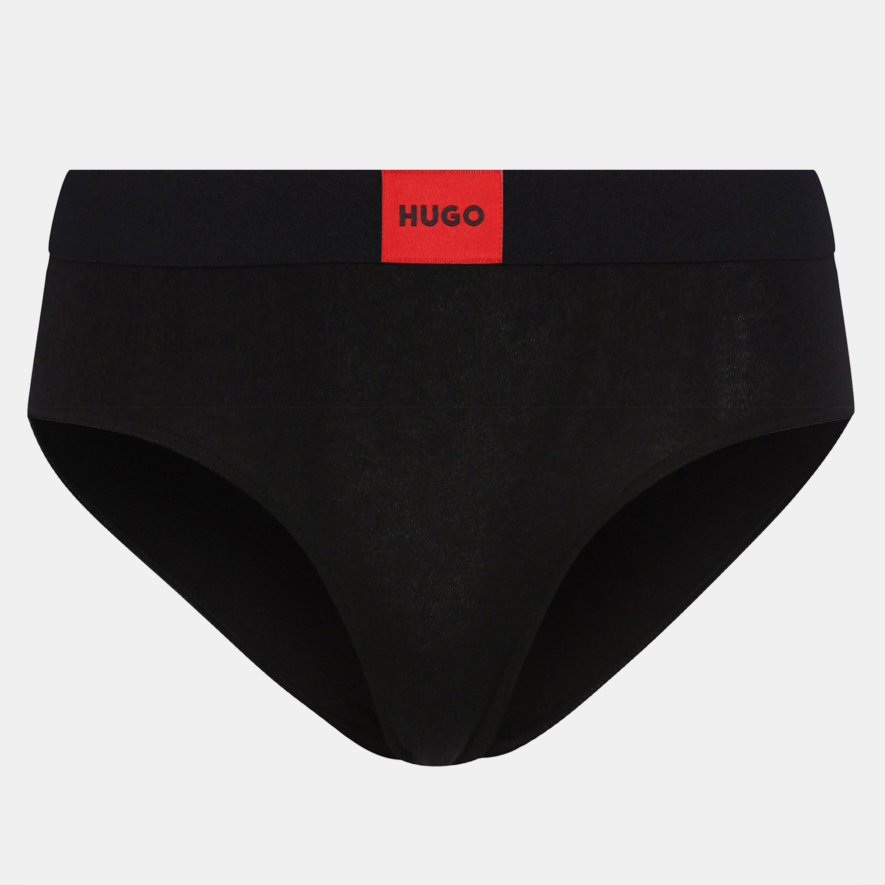 Hugo Women's Stretch Cotton Briefs - Black 001 - 6 (XS)
