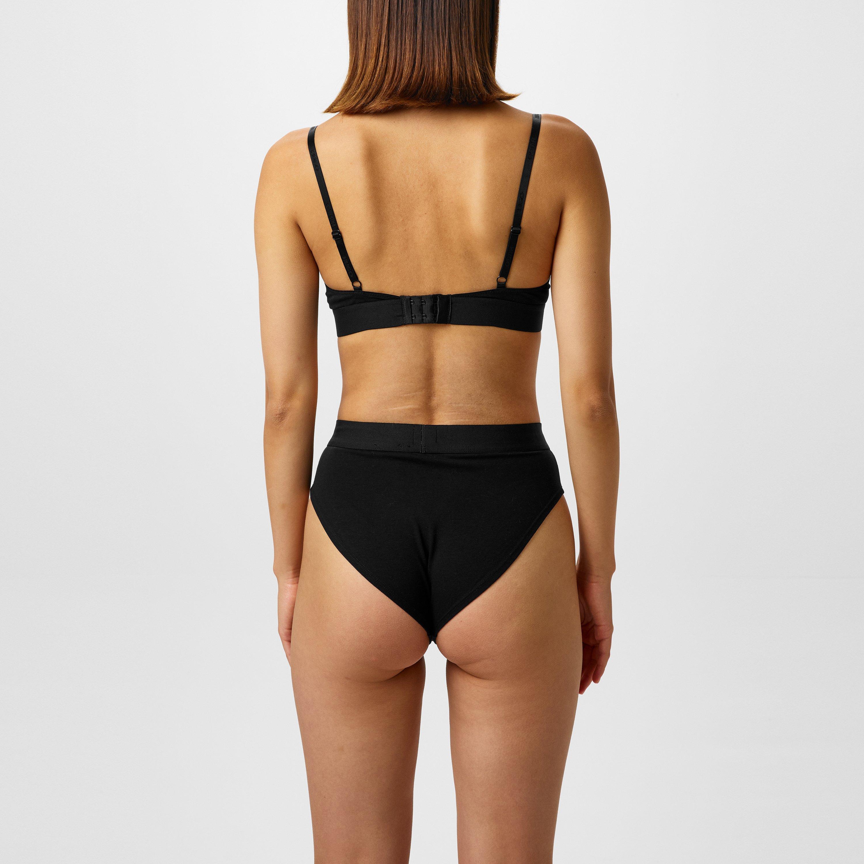 Black 001 - Hugo - Womens Stretch Cotton Briefs - 3