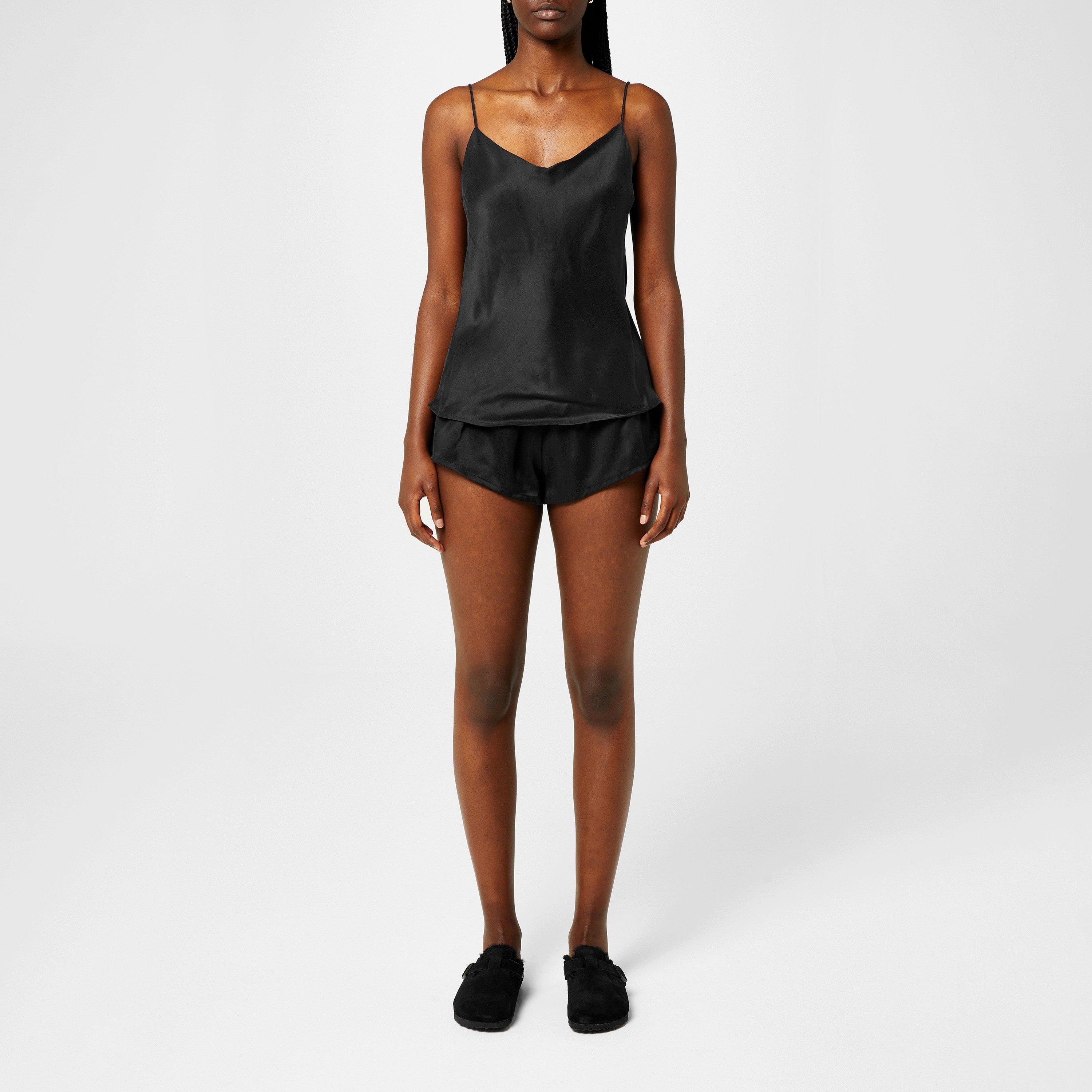 Black - Asceno - Venice Silk Shorts - 4