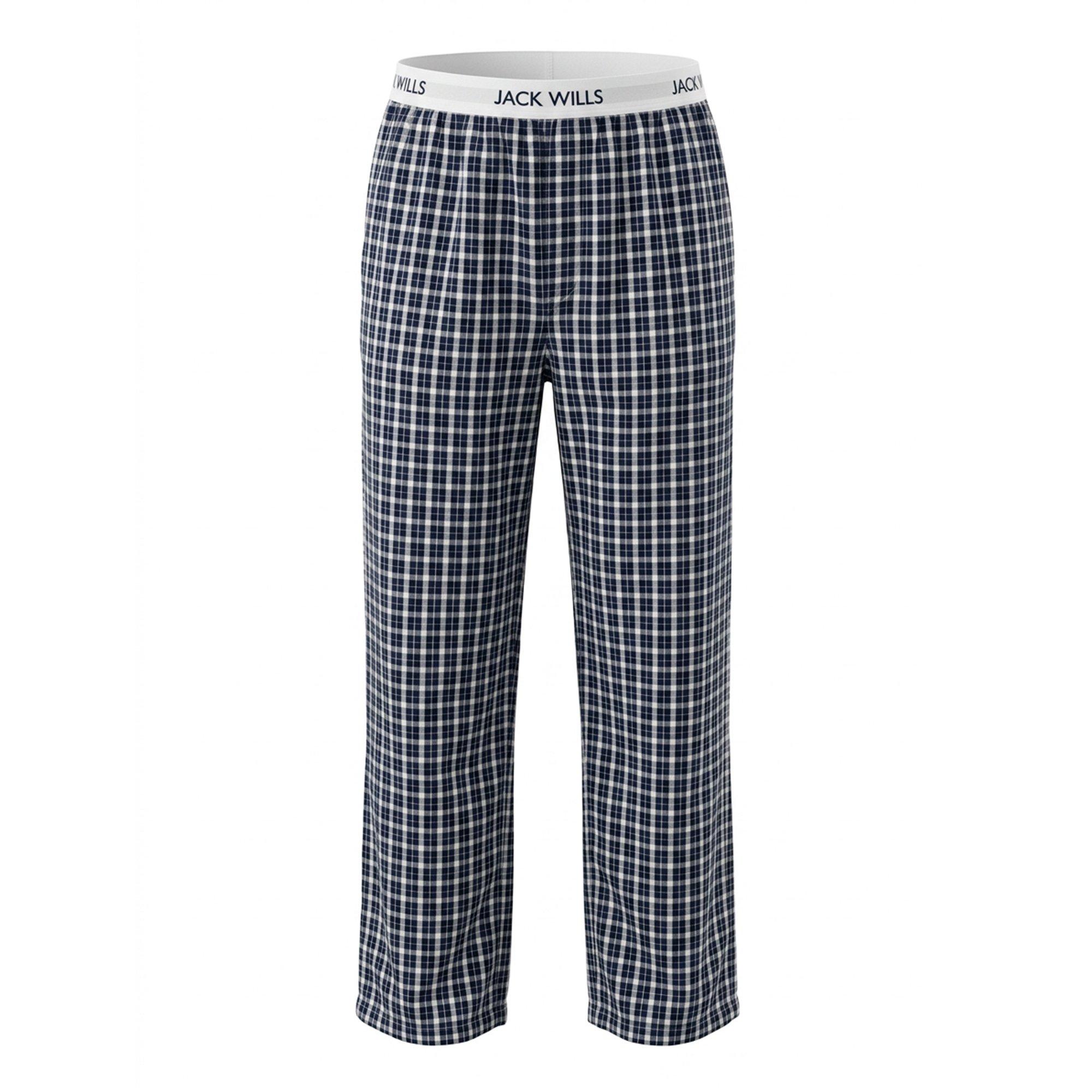 Navy Check - Jack Wills - JW Flannel Trouser Ld64 - 1