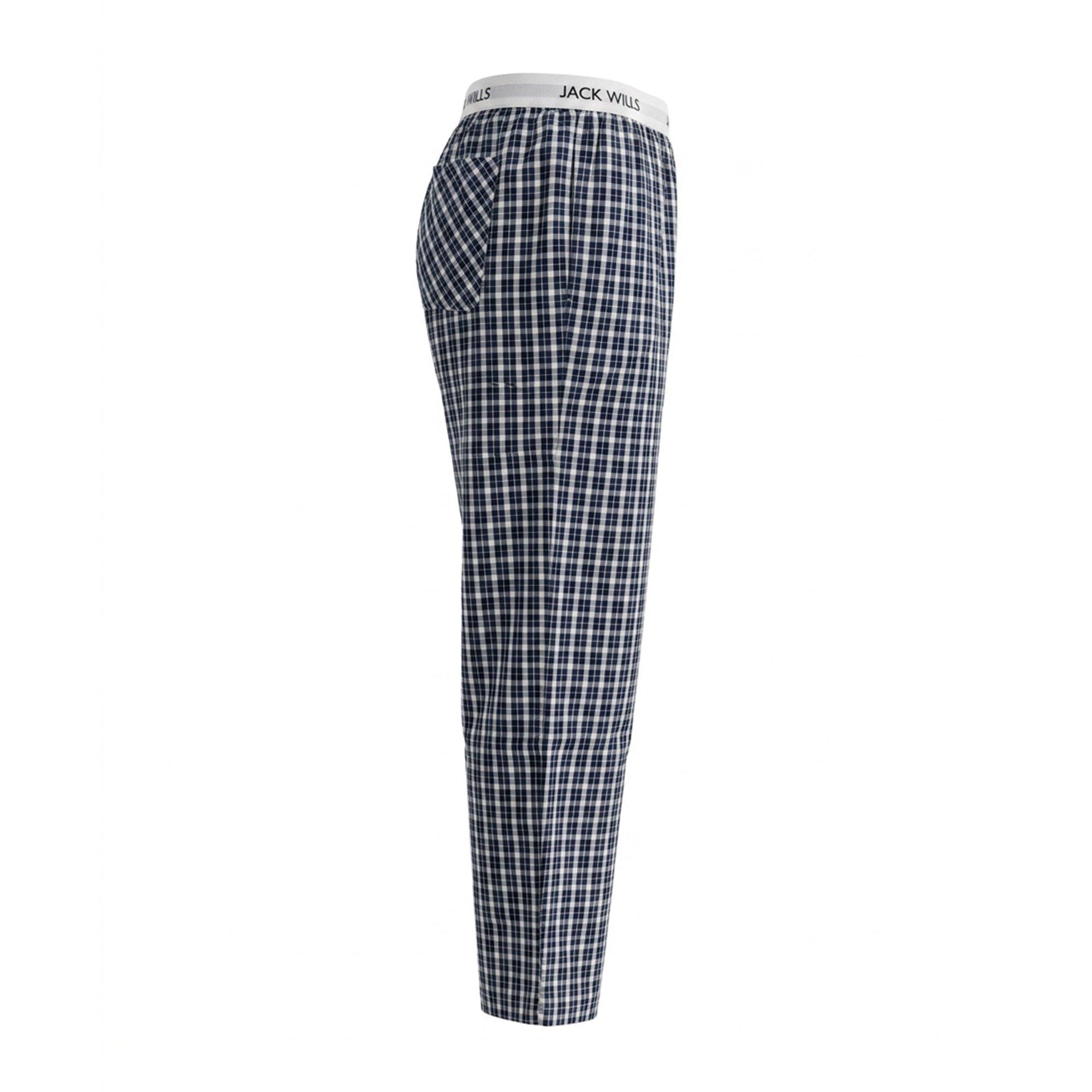 Navy Check - Jack Wills - JW Flannel Trouser Ld64 - 2