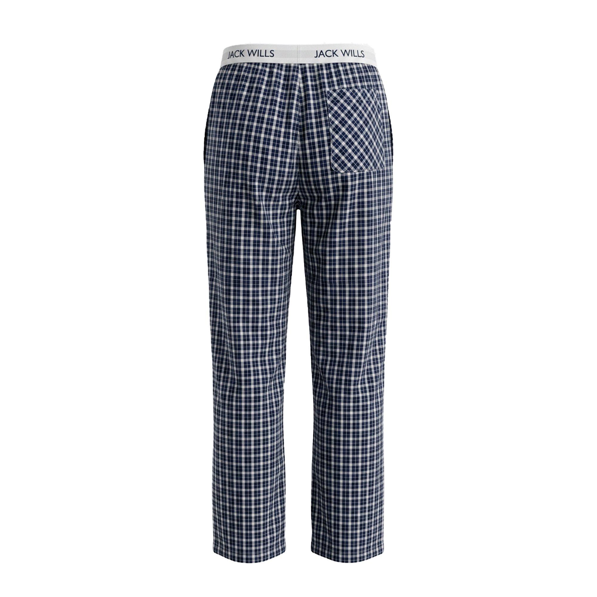 Navy Check - Jack Wills - JW Flannel Trouser Ld64 - 3