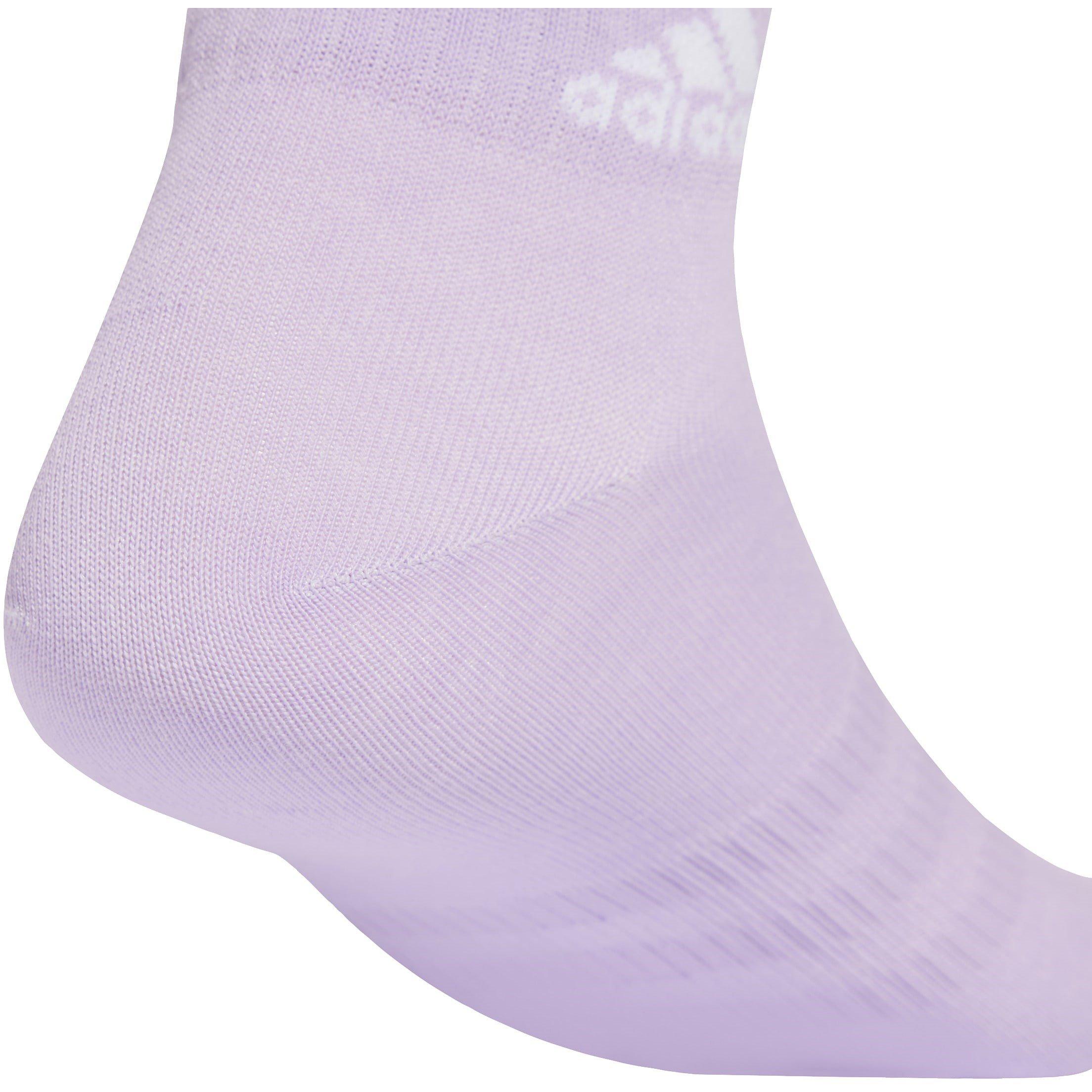 PowPlum/Wht - adidas - Adults Ankle Socks - 4
