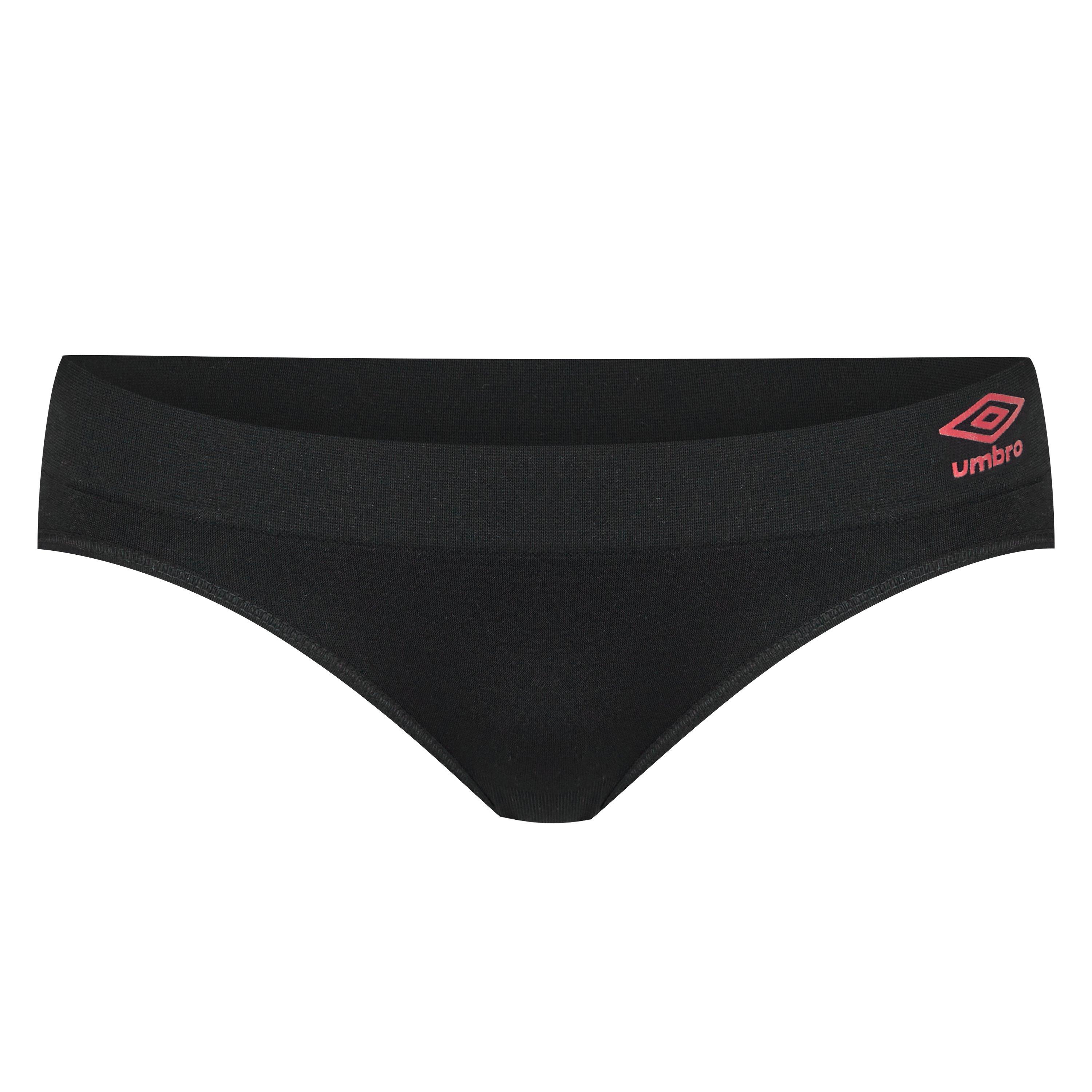 Crna - Umbro - Women's Seamless Hipster Brief Underwear - 4