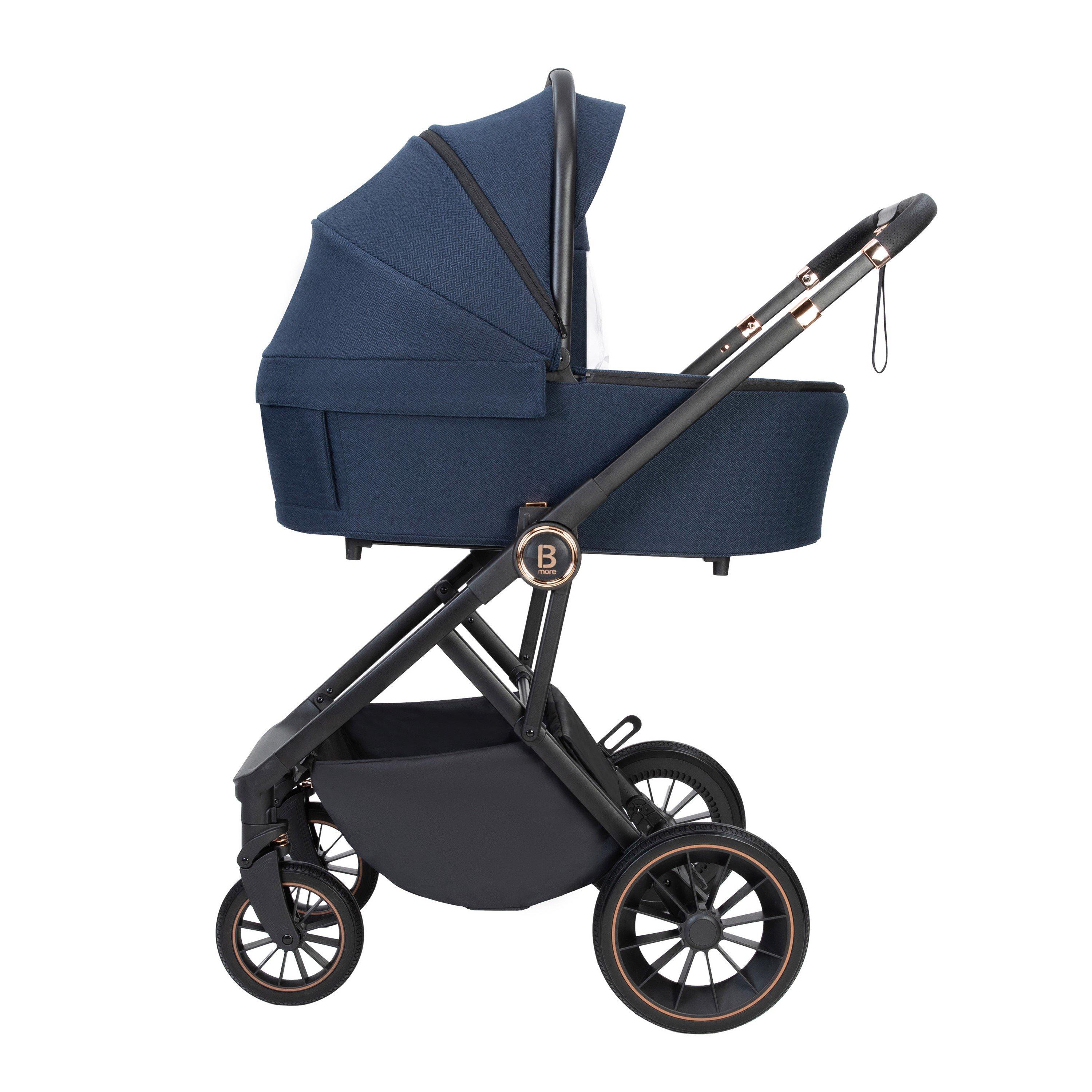 Midnight Blue - Babymore - Babymore Chia Pram Pushchair - Midnight Blue - 5