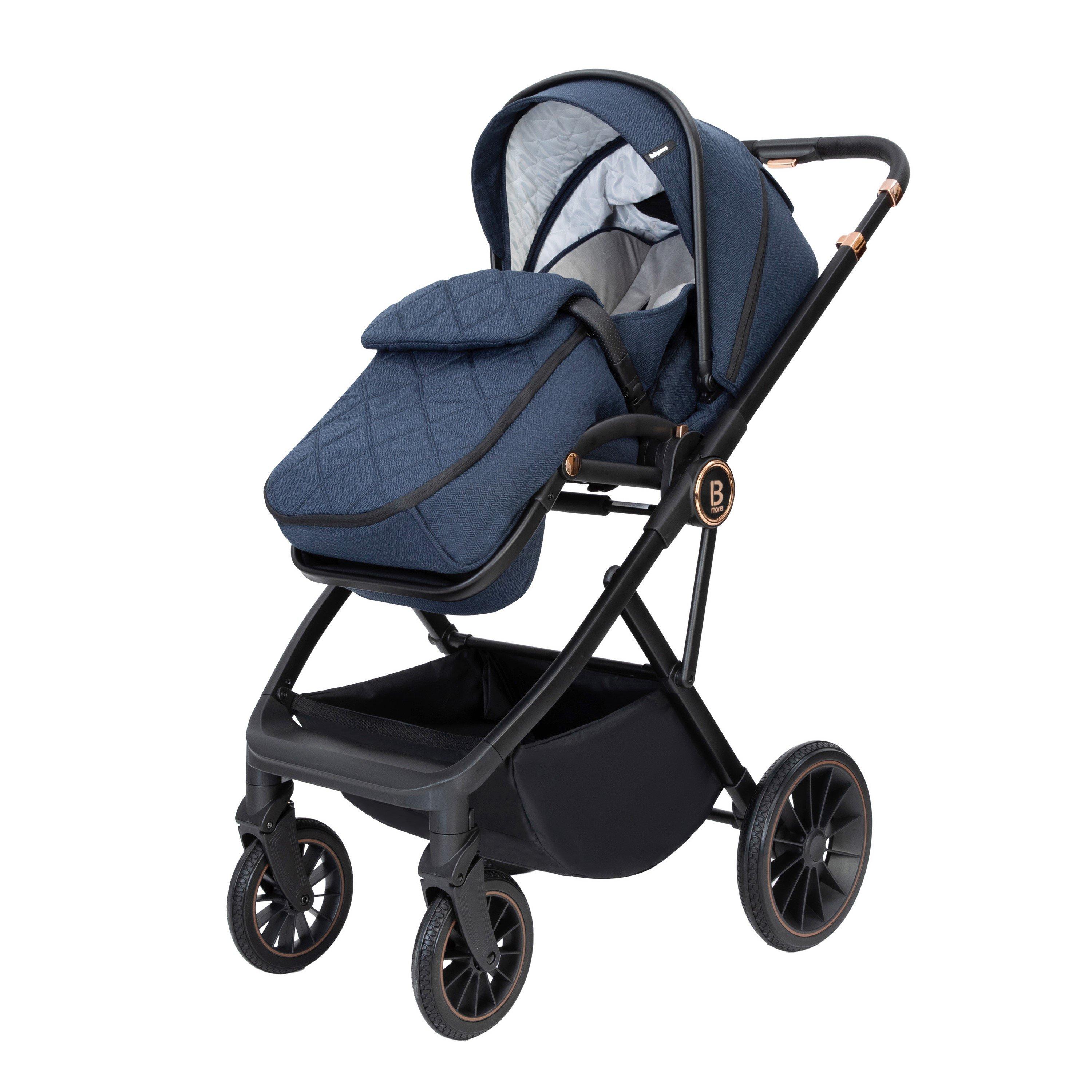 Midnight Blue - Babymore - Babymore Chia Pram Pushchair - Midnight Blue - 6
