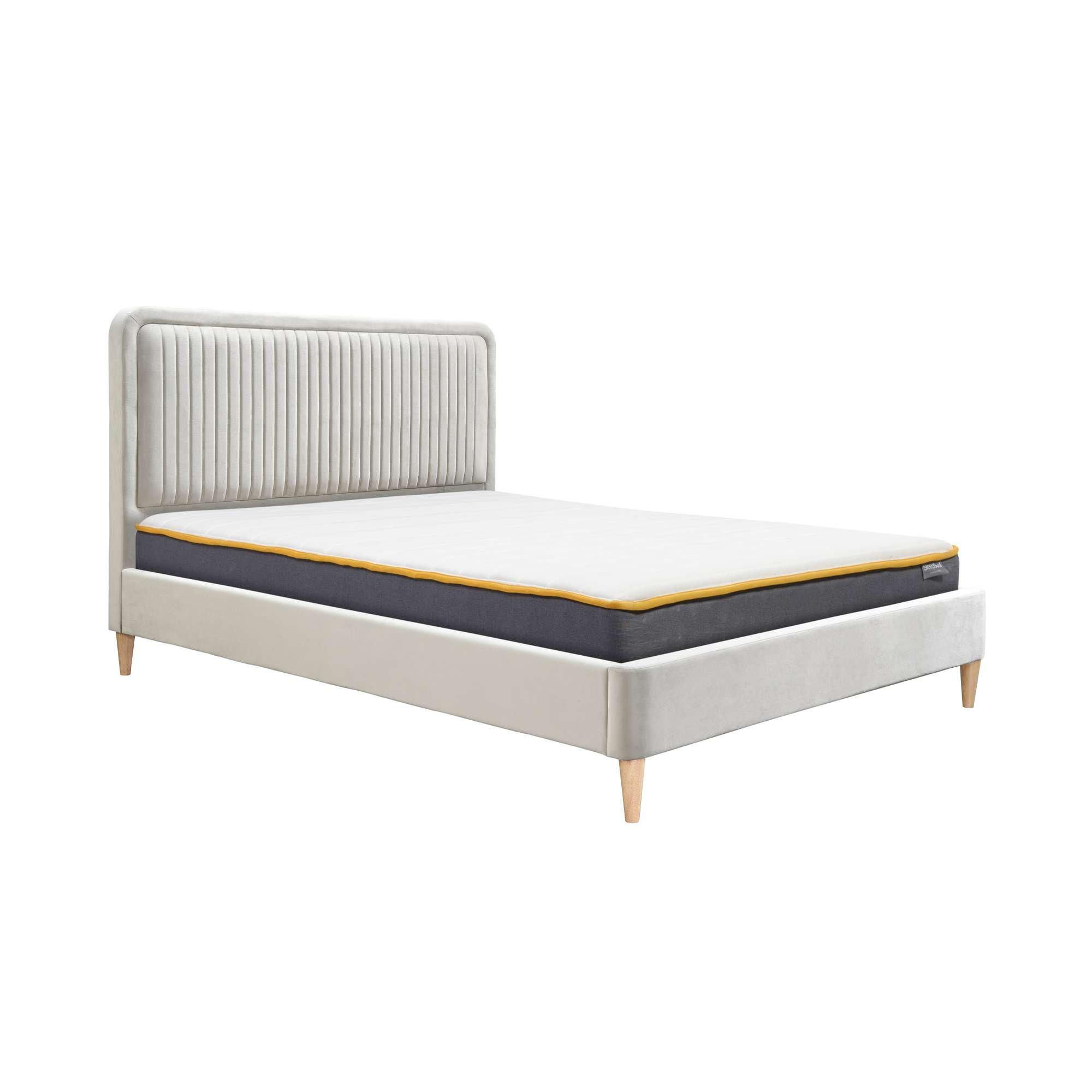 Warm Stone - Birlea - Agatha Warm Stone Velvet Bed - 11