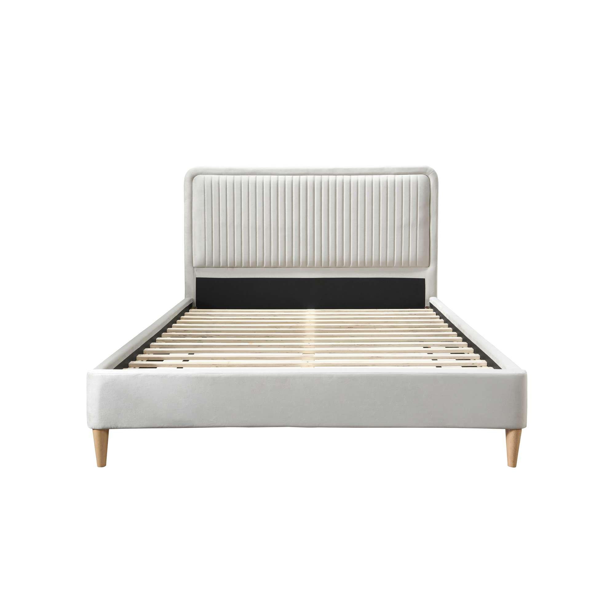 Warm Stone - Birlea - Agatha Warm Stone Velvet Bed - 13