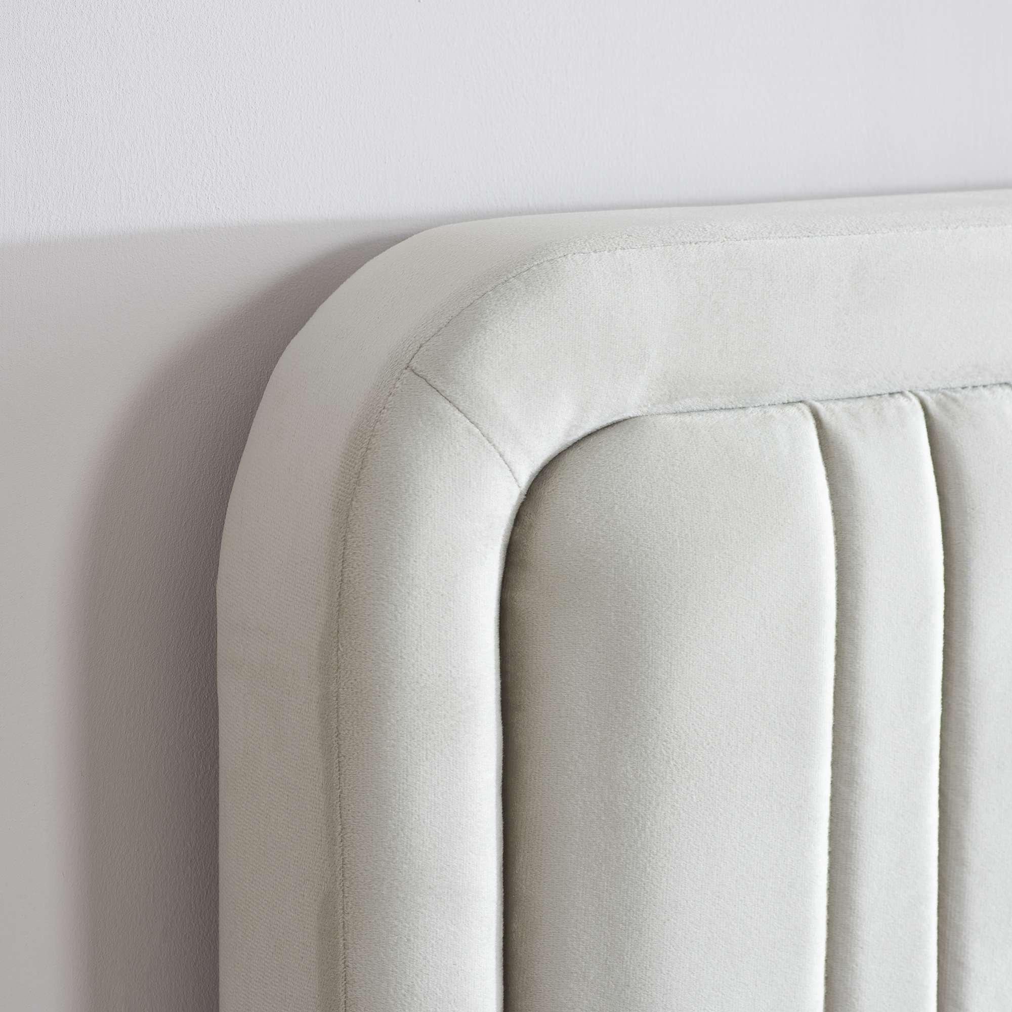 Warm Stone - Birlea - Agatha Warm Stone Velvet Bed - 3