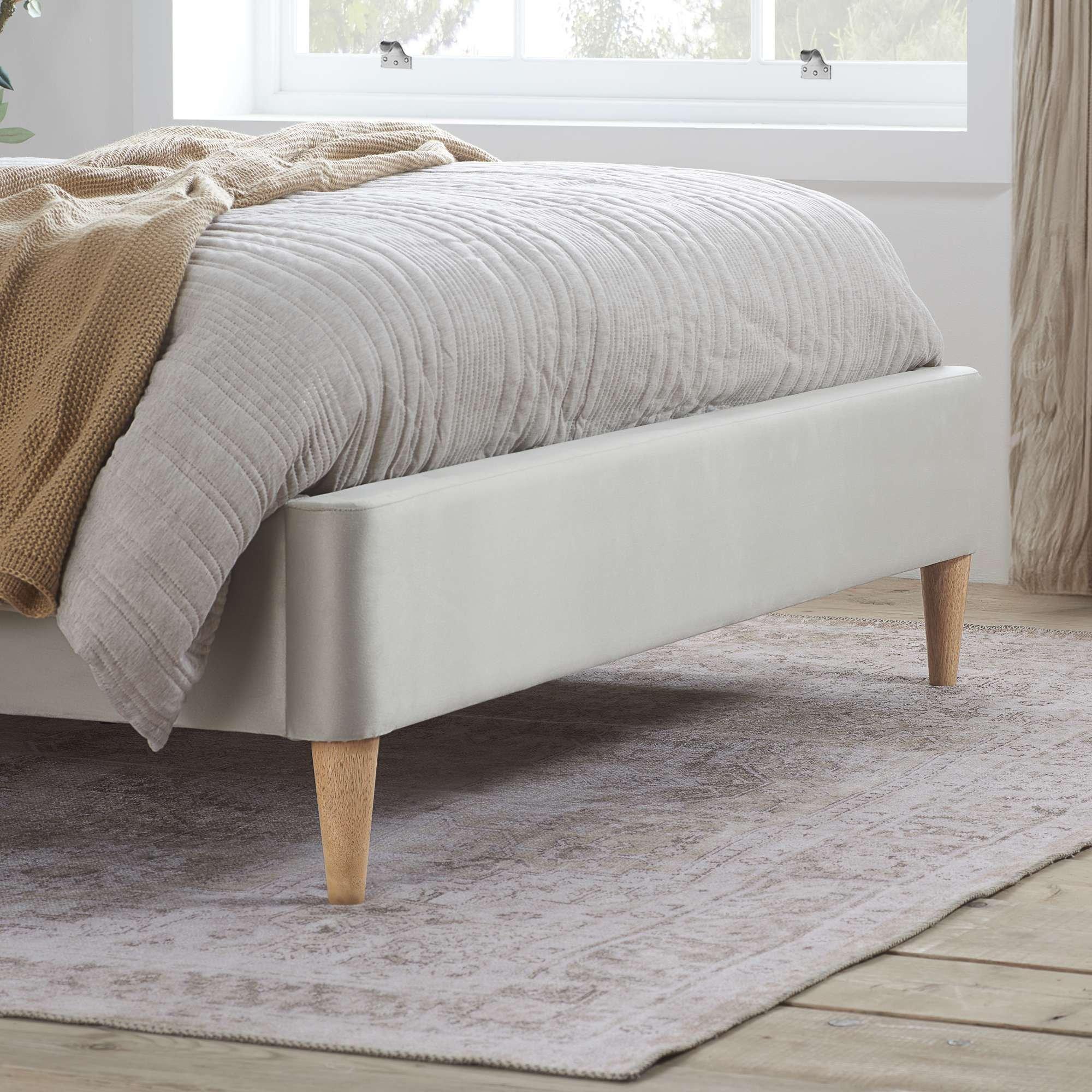 Warm Stone - Birlea - Agatha Warm Stone Velvet Bed - 7