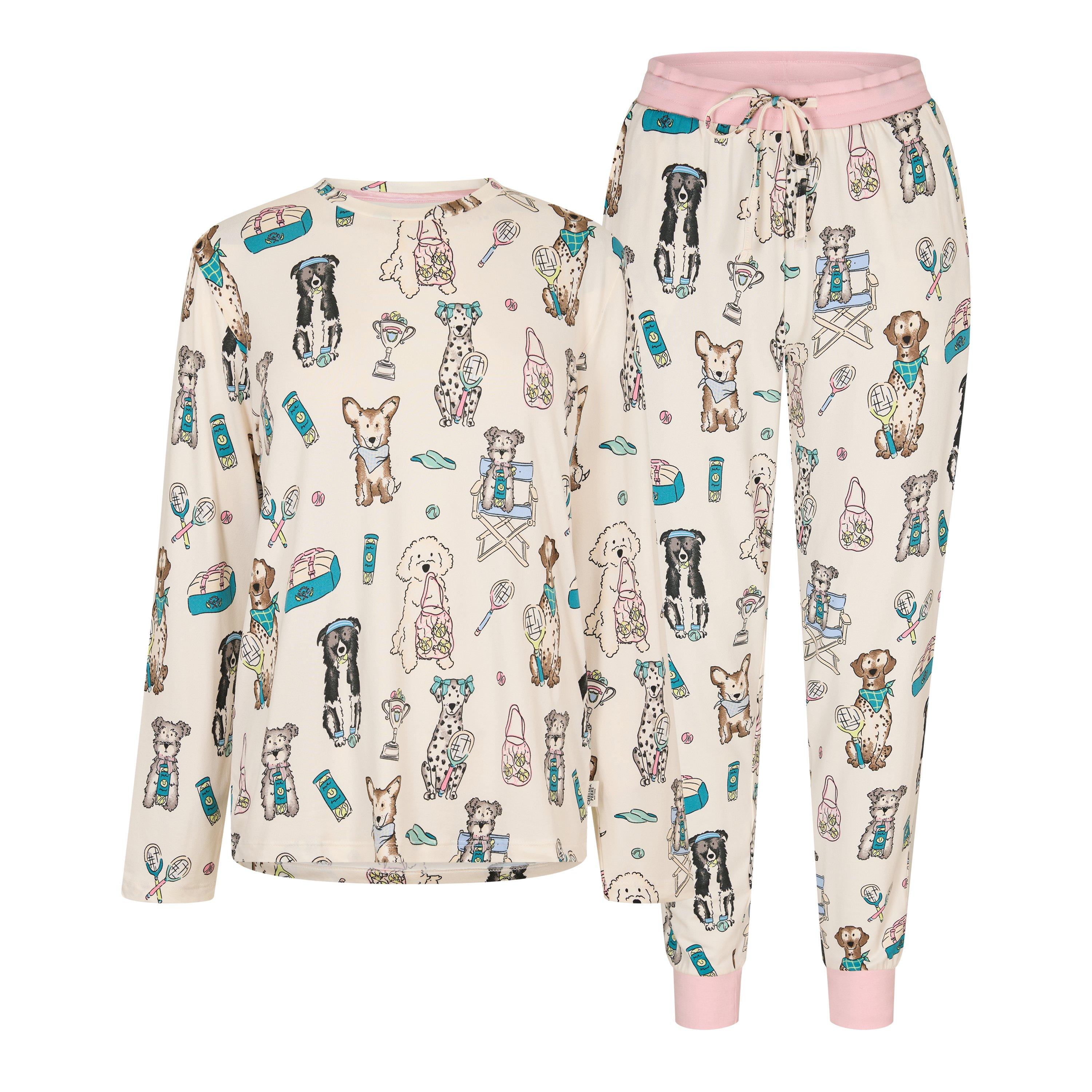 Chelsea Peers Women's Classic Pyjama Set - Tennis Dogs - 14 (L)