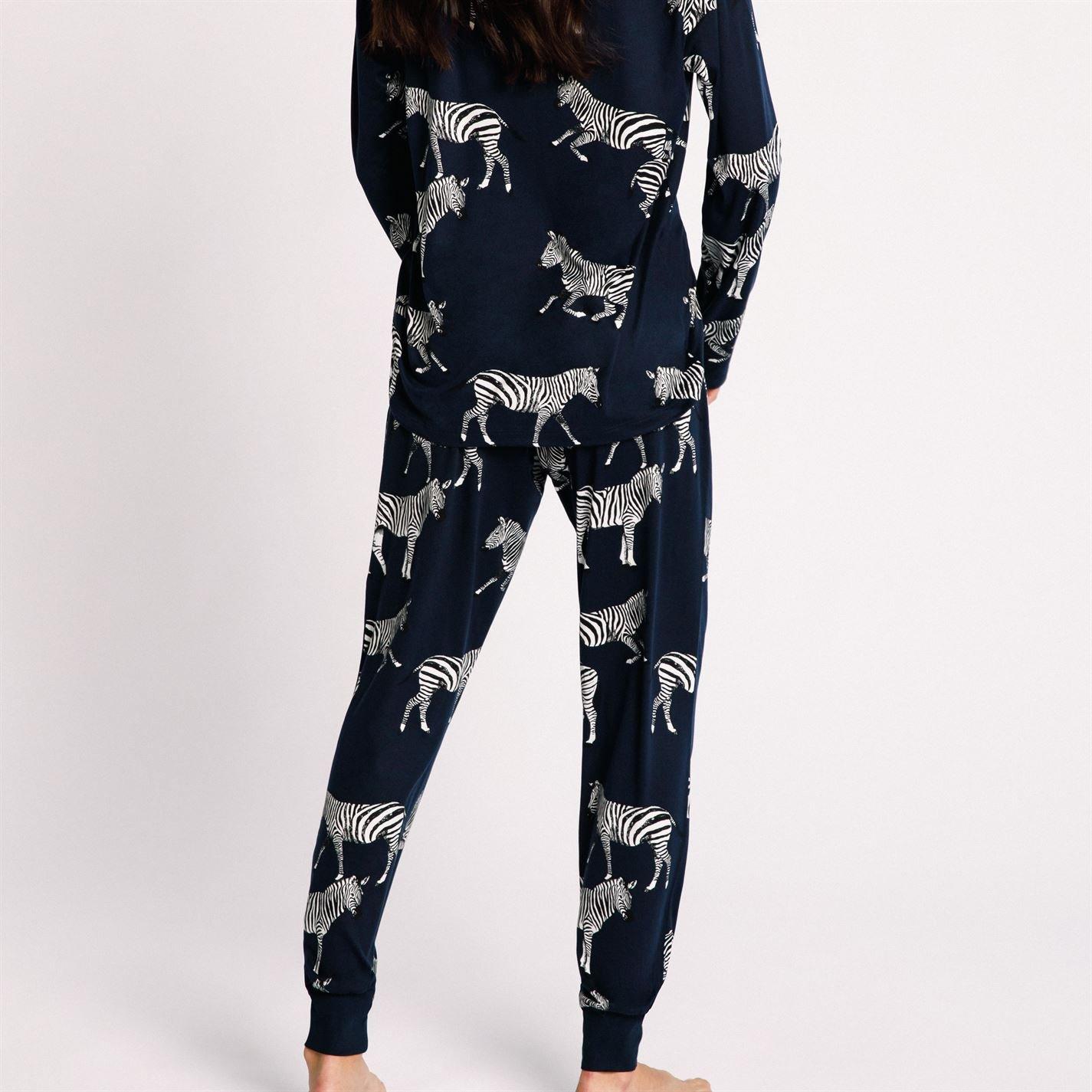 Zebra Navy - Chelsea Peers - Classic Pyjama Set - 4
