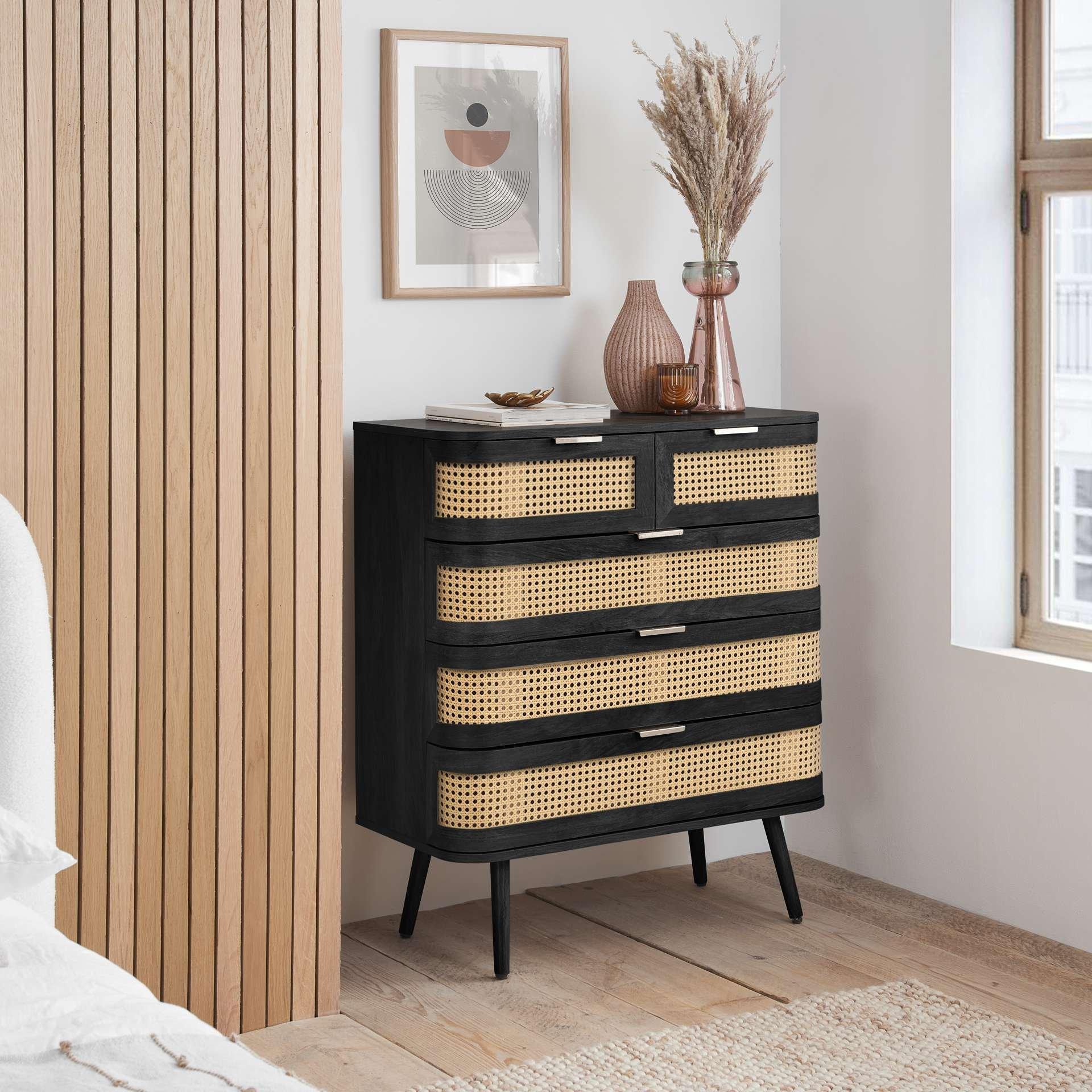 Birlea  Noah 5 Drawer Chest - Black