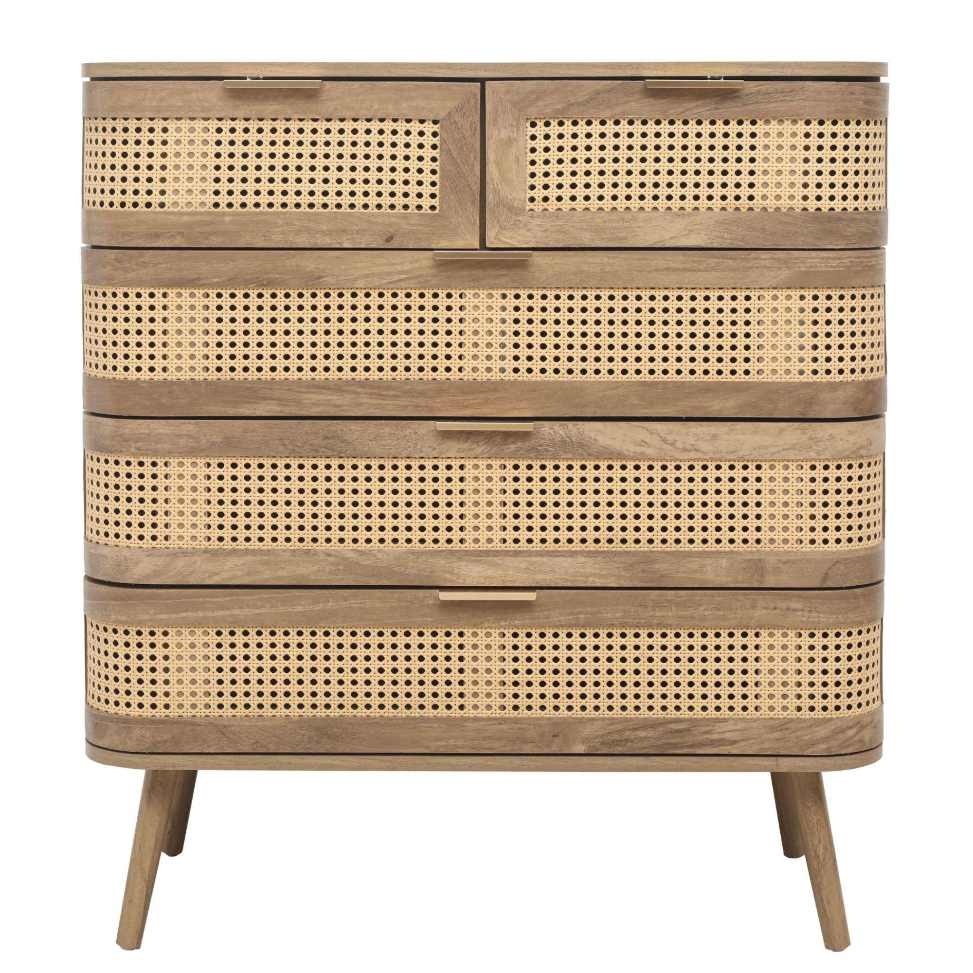 Oak - Birlea - Noah 5 Drawer Chest - 6