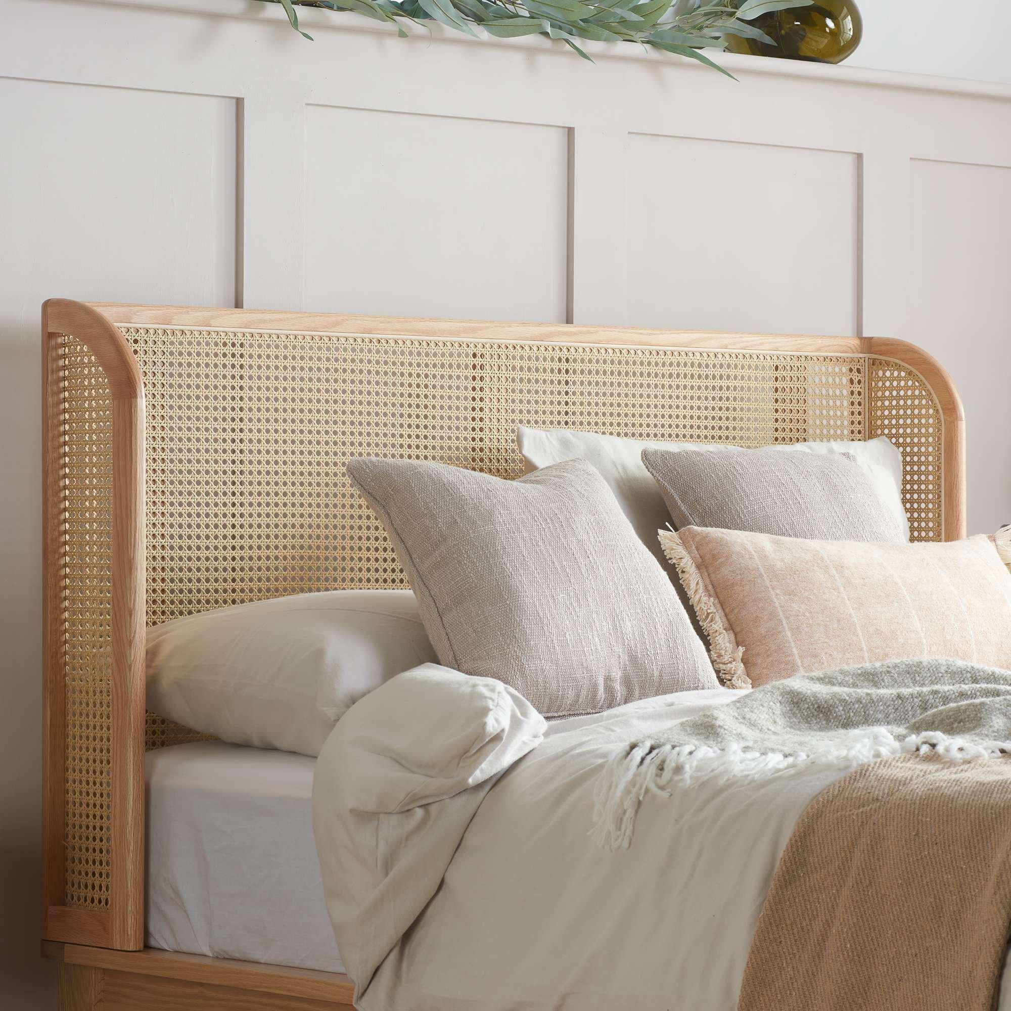 Oak - Birlea - Astrid Rattan Bed - 2