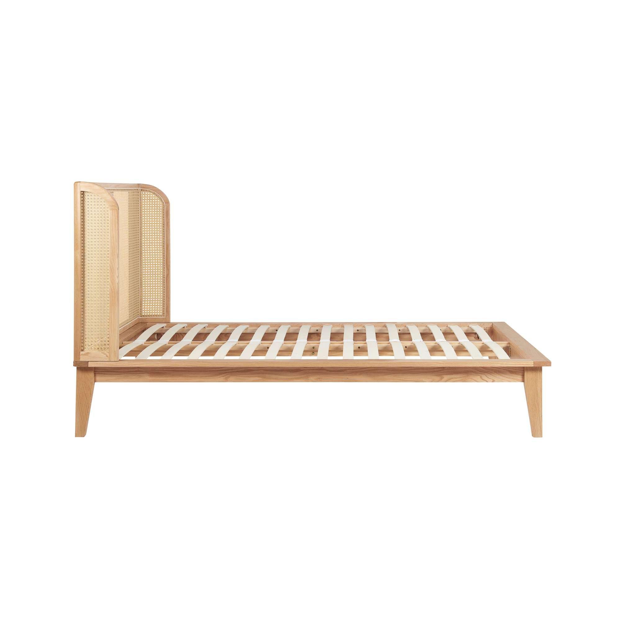 Oak - Birlea - Astrid Rattan Bed - 11
