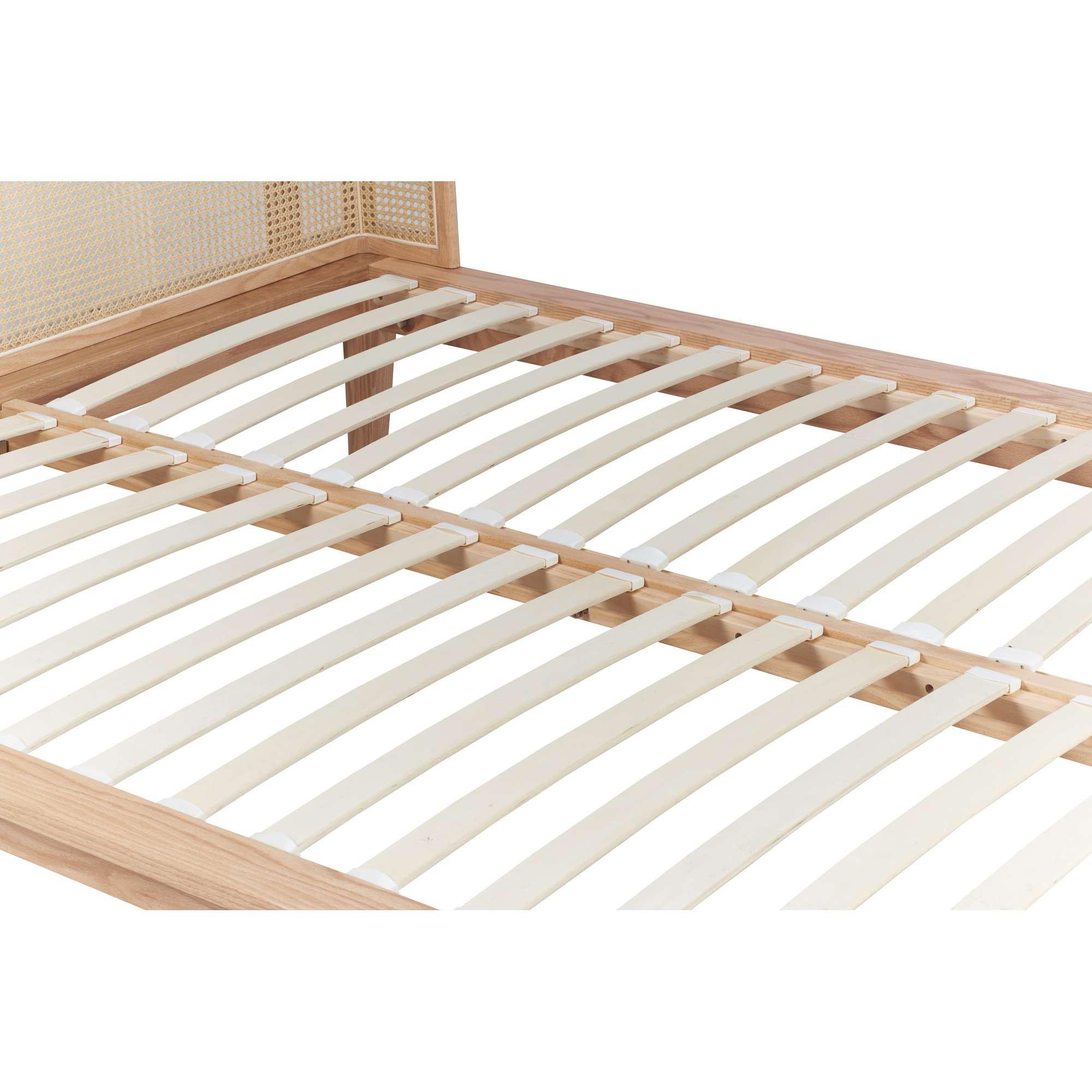 Oak - Birlea - Astrid Rattan Bed - 12
