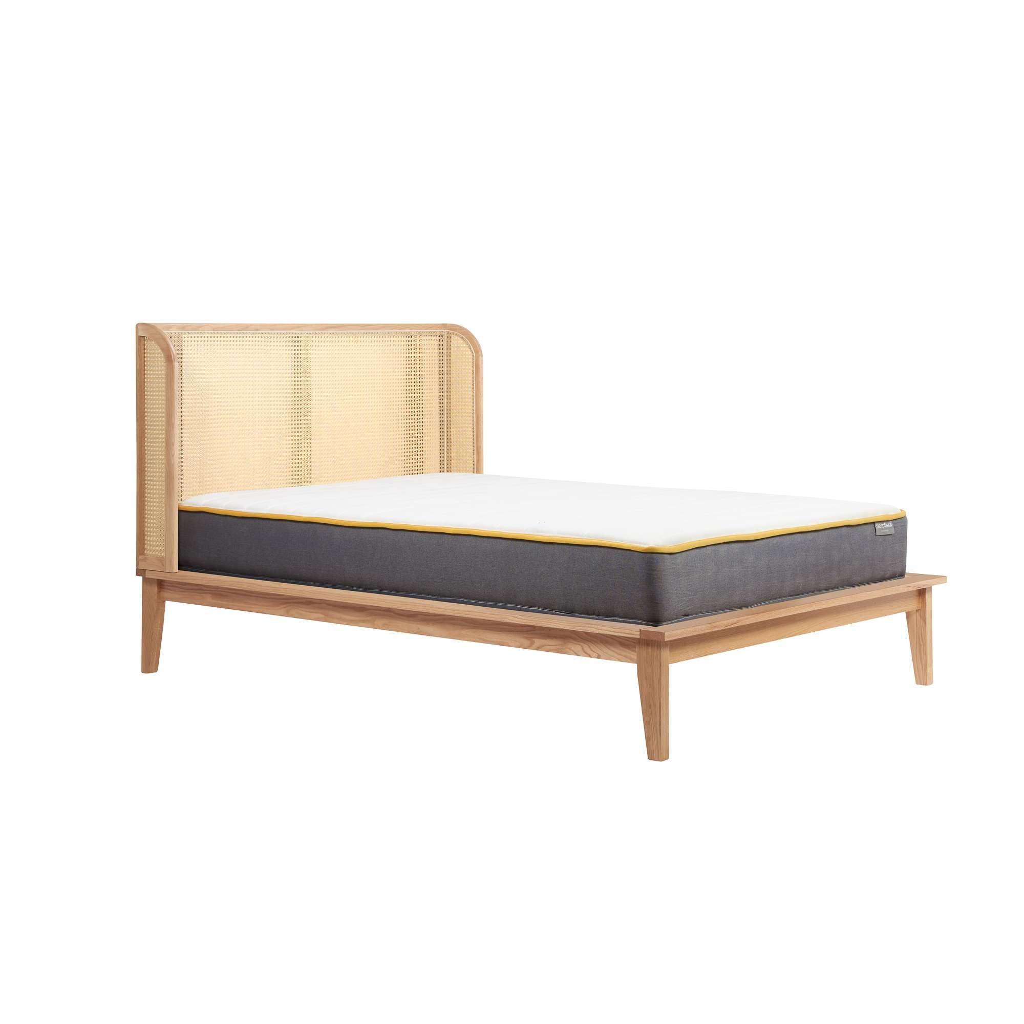 Oak - Birlea - Astrid Rattan Bed - 14