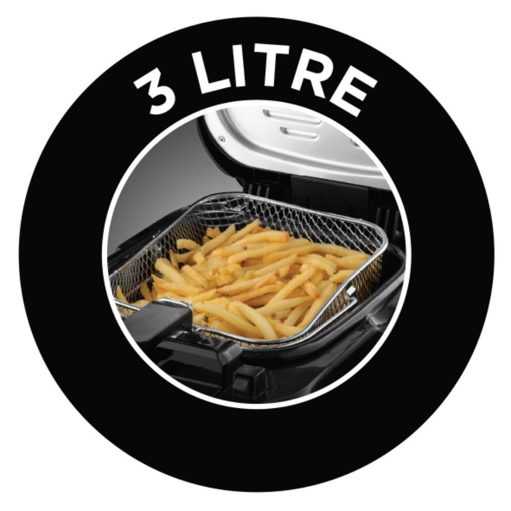 Black - Russell Hobbs - Digital Oil Fryer - 8