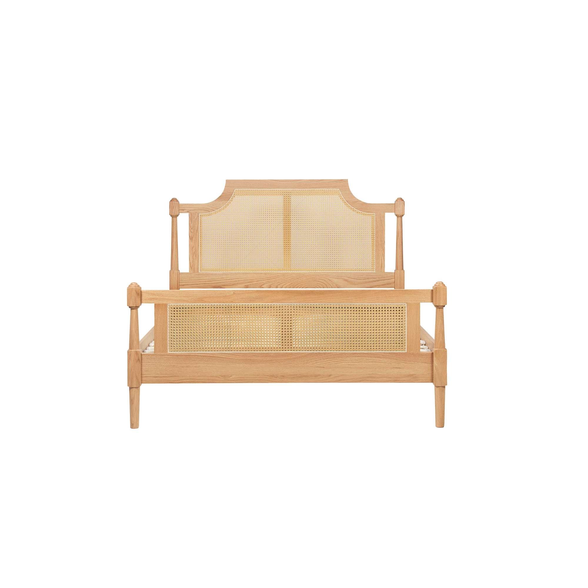 Oak - Birlea - Geneva Rattan Bed - 12