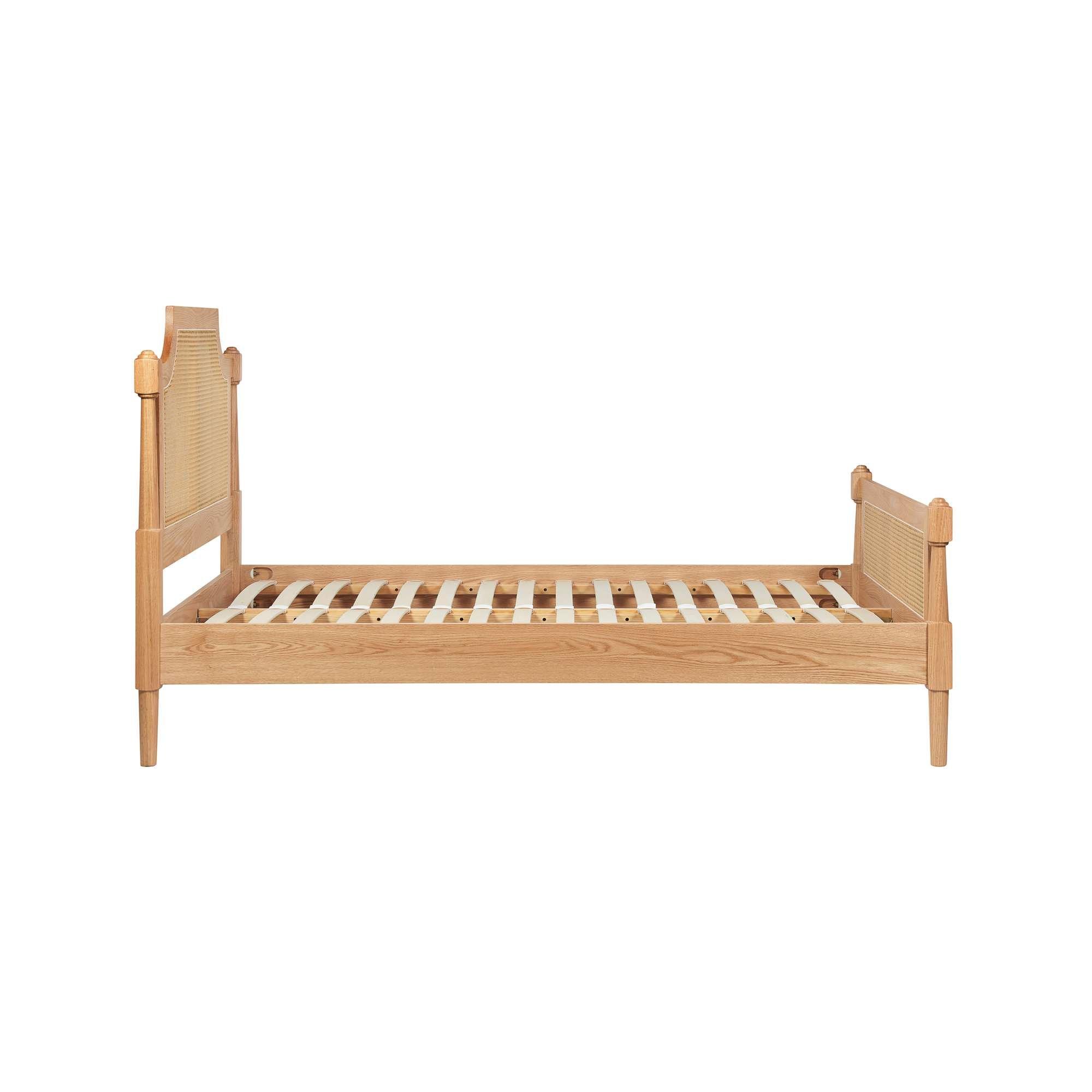 Oak - Birlea - Geneva Rattan Bed - 8