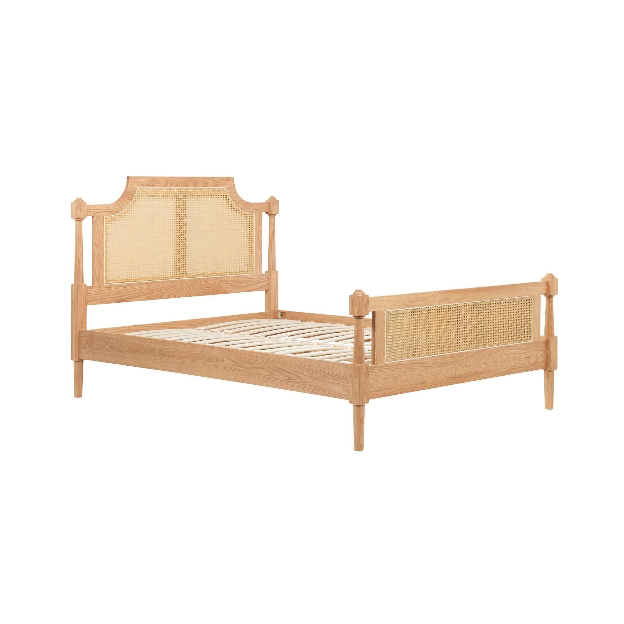 Oak - Birlea - Geneva Rattan Bed - 9