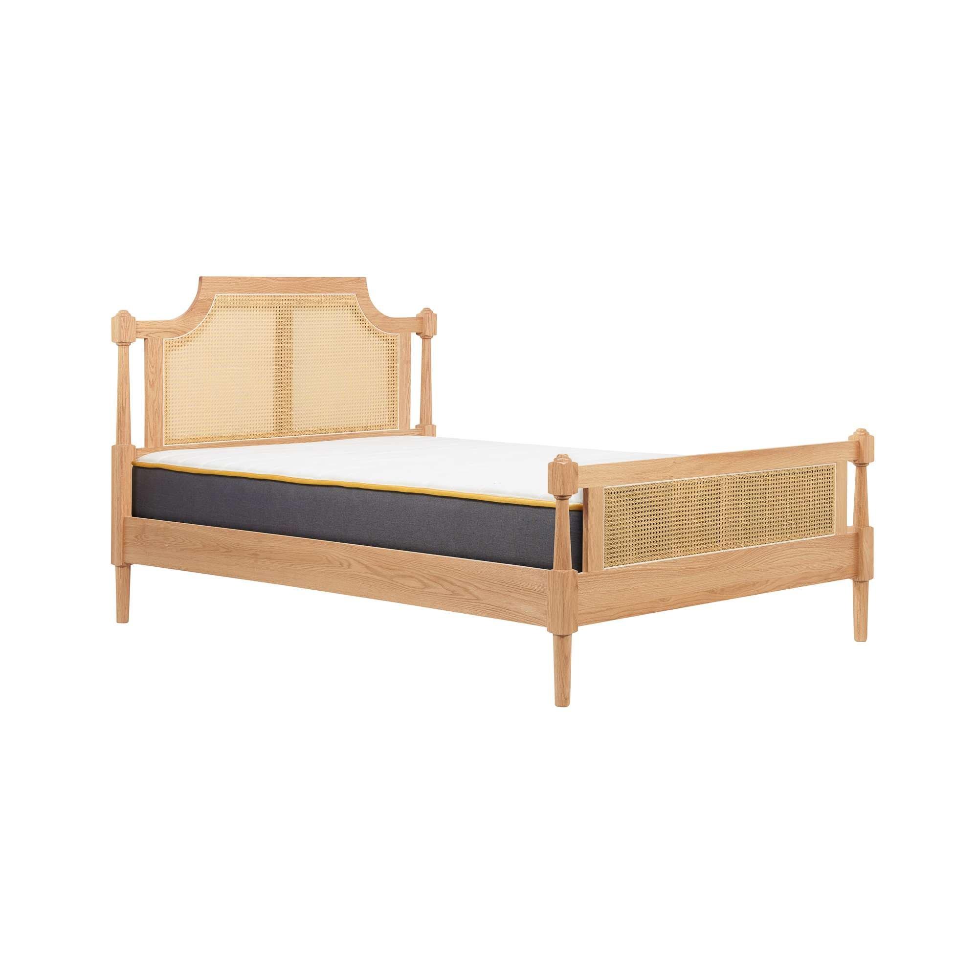 Oak - Birlea - Geneva Rattan Bed - 10