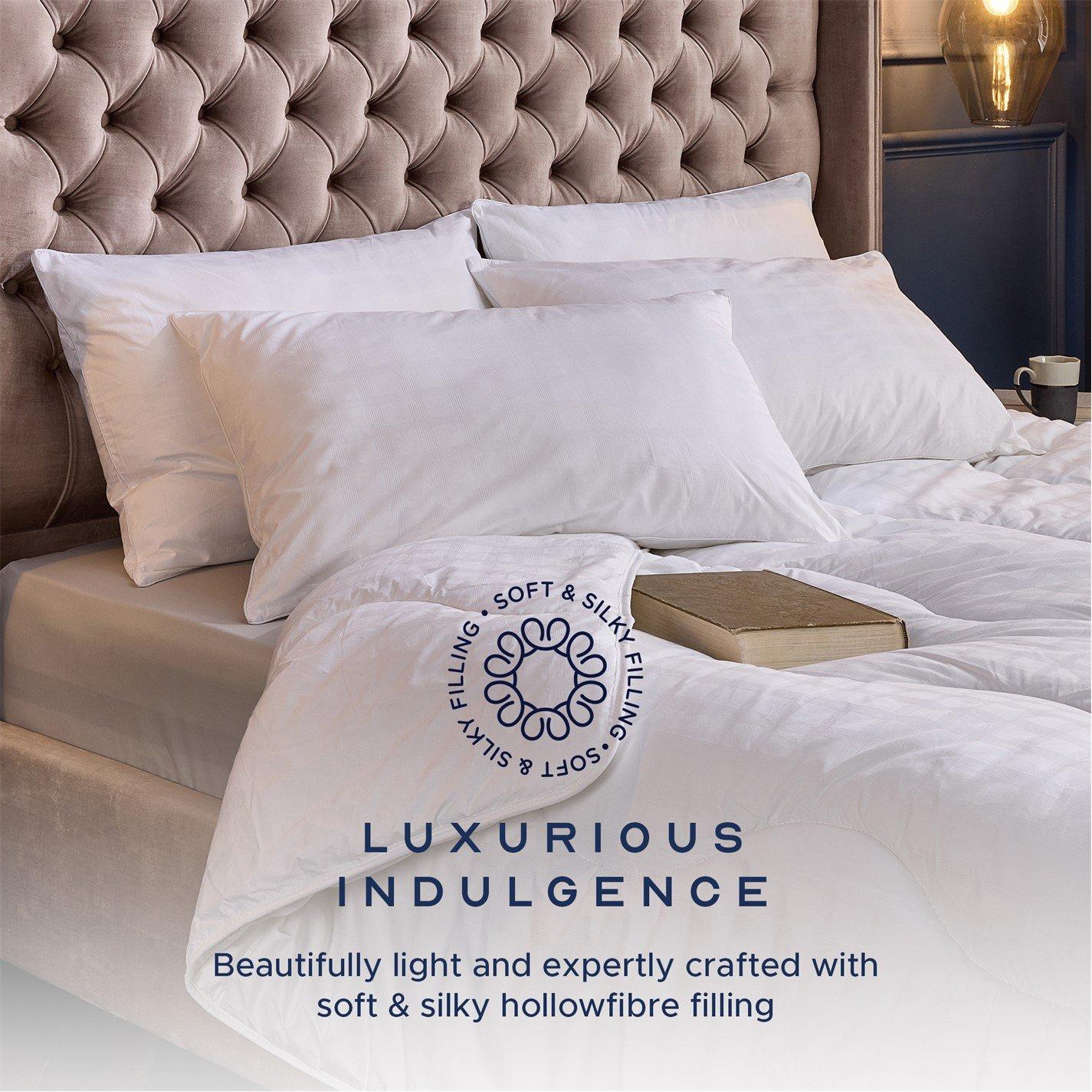 White - Snuggledown - Clusterdown Medium Support Pillow - 5