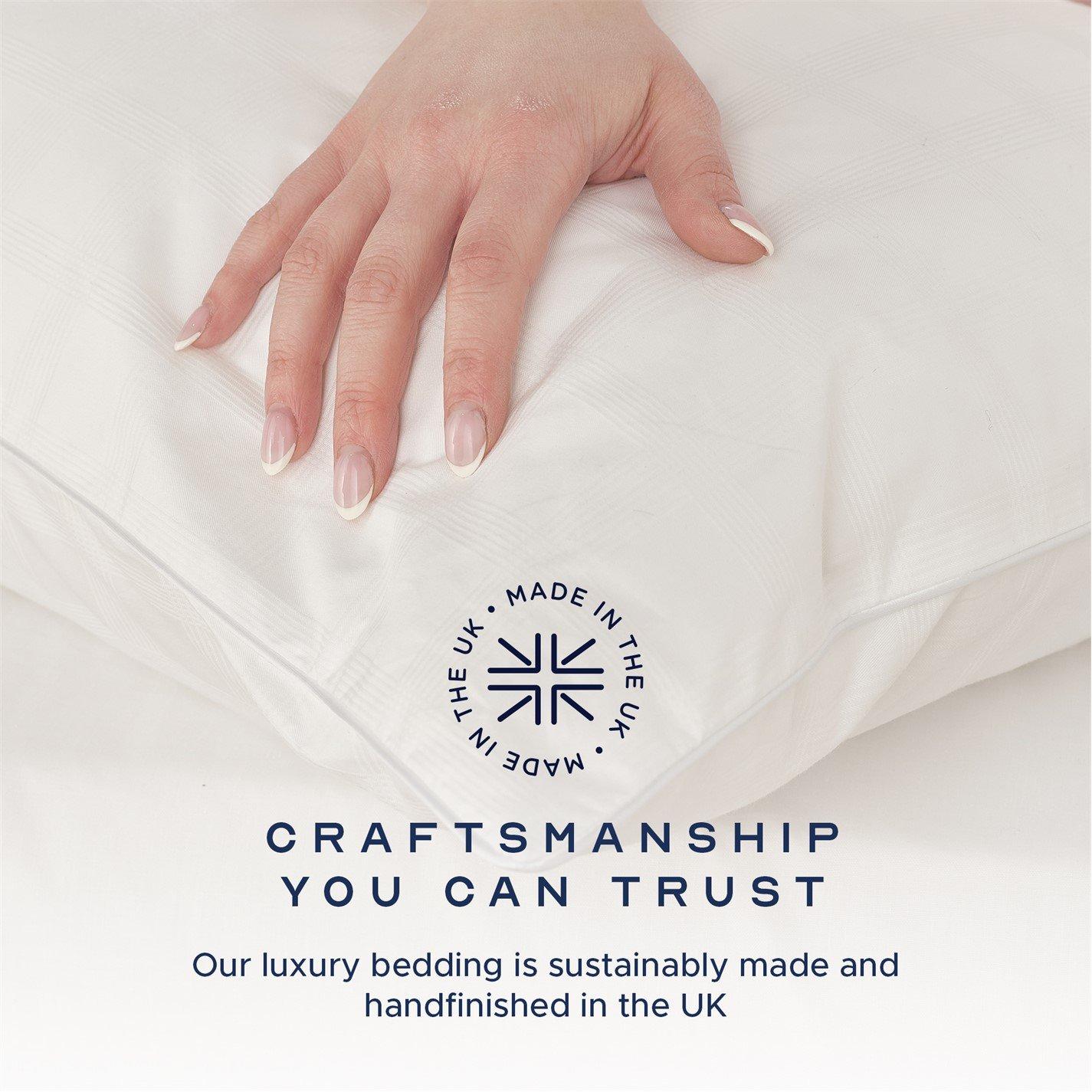 White - Snuggledown - Clusterdown Medium Support Pillow - 6