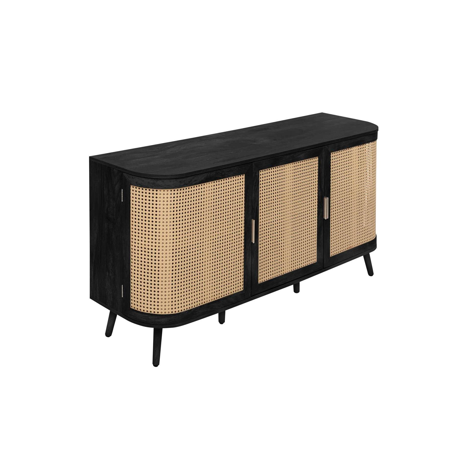 Black - Birlea - Noah 3 Door Sideboard - 12
