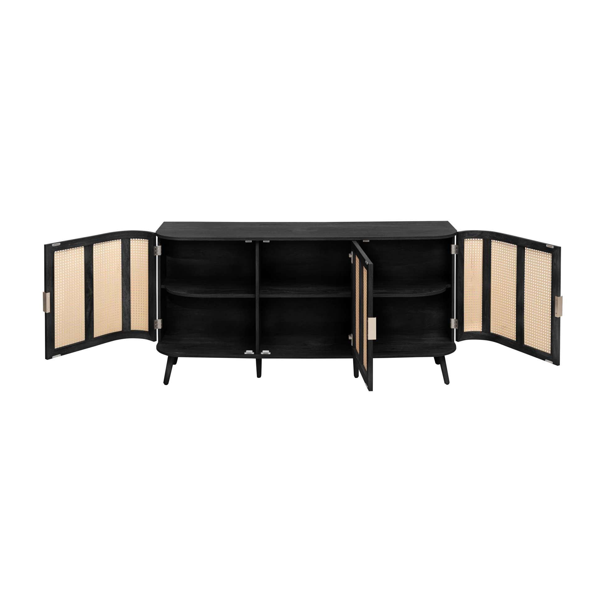 Black - Birlea - Noah 3 Door Sideboard - 14