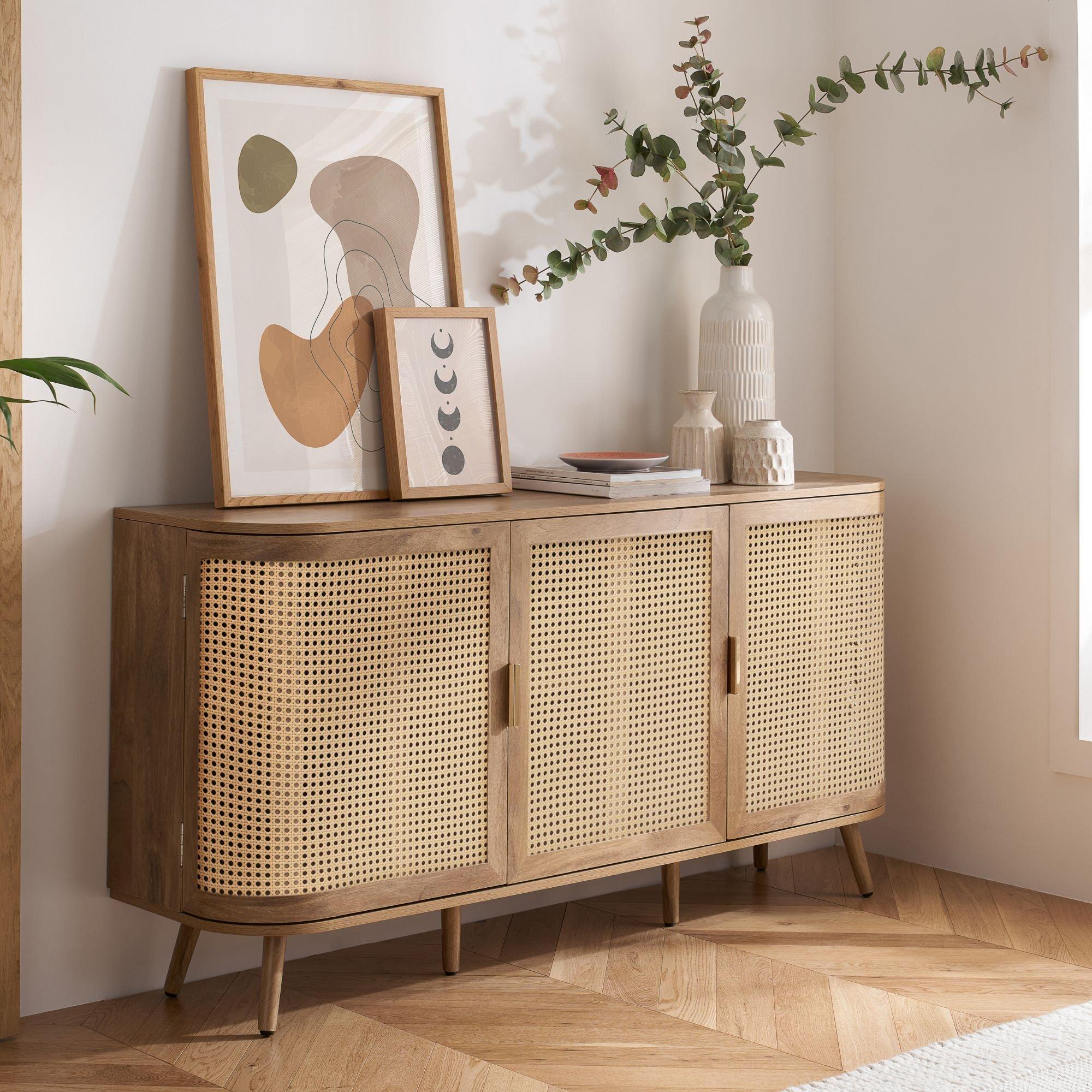 Oak - Birlea - Noah 3 Door Sideboard - 1