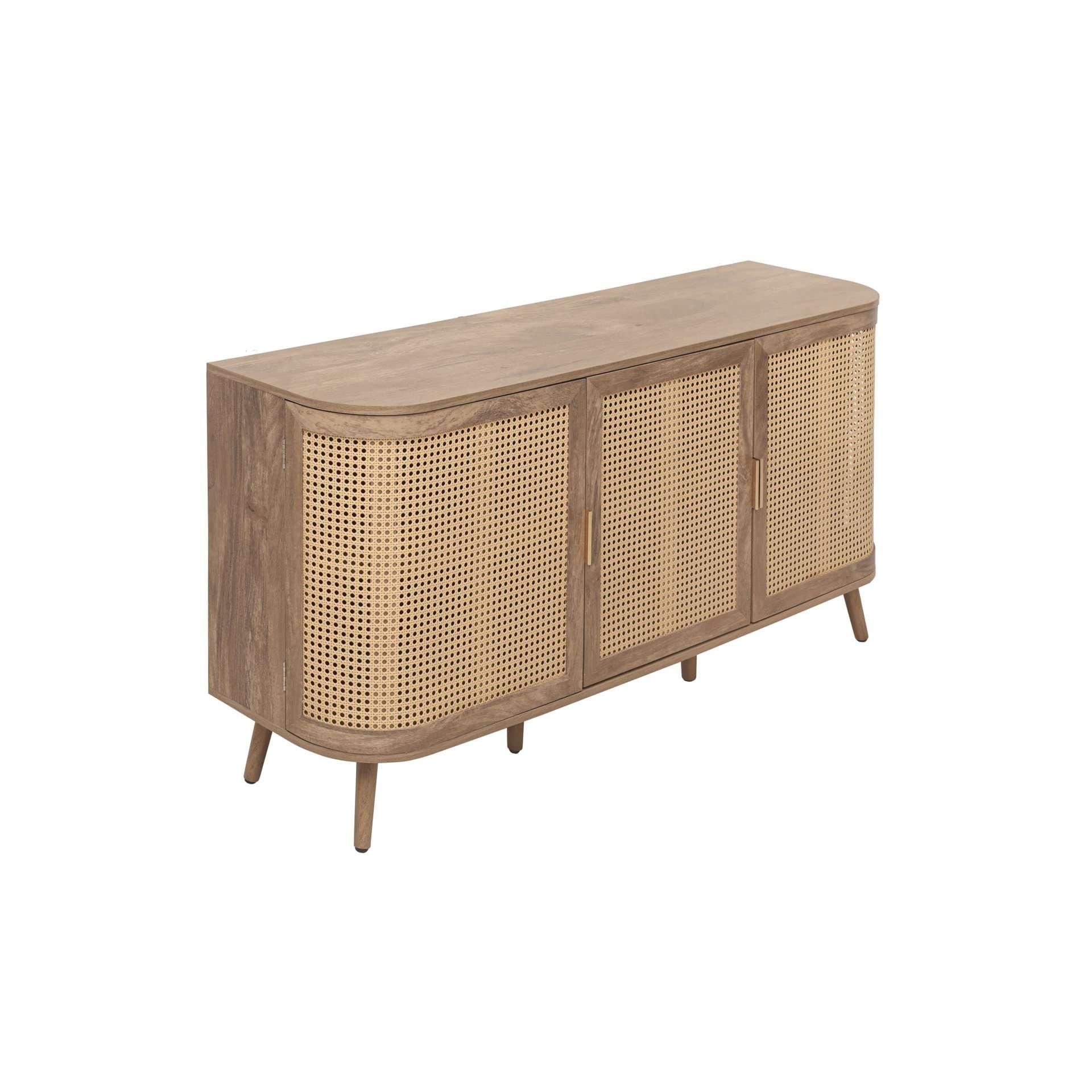Oak - Birlea - Noah 3 Door Sideboard - 12