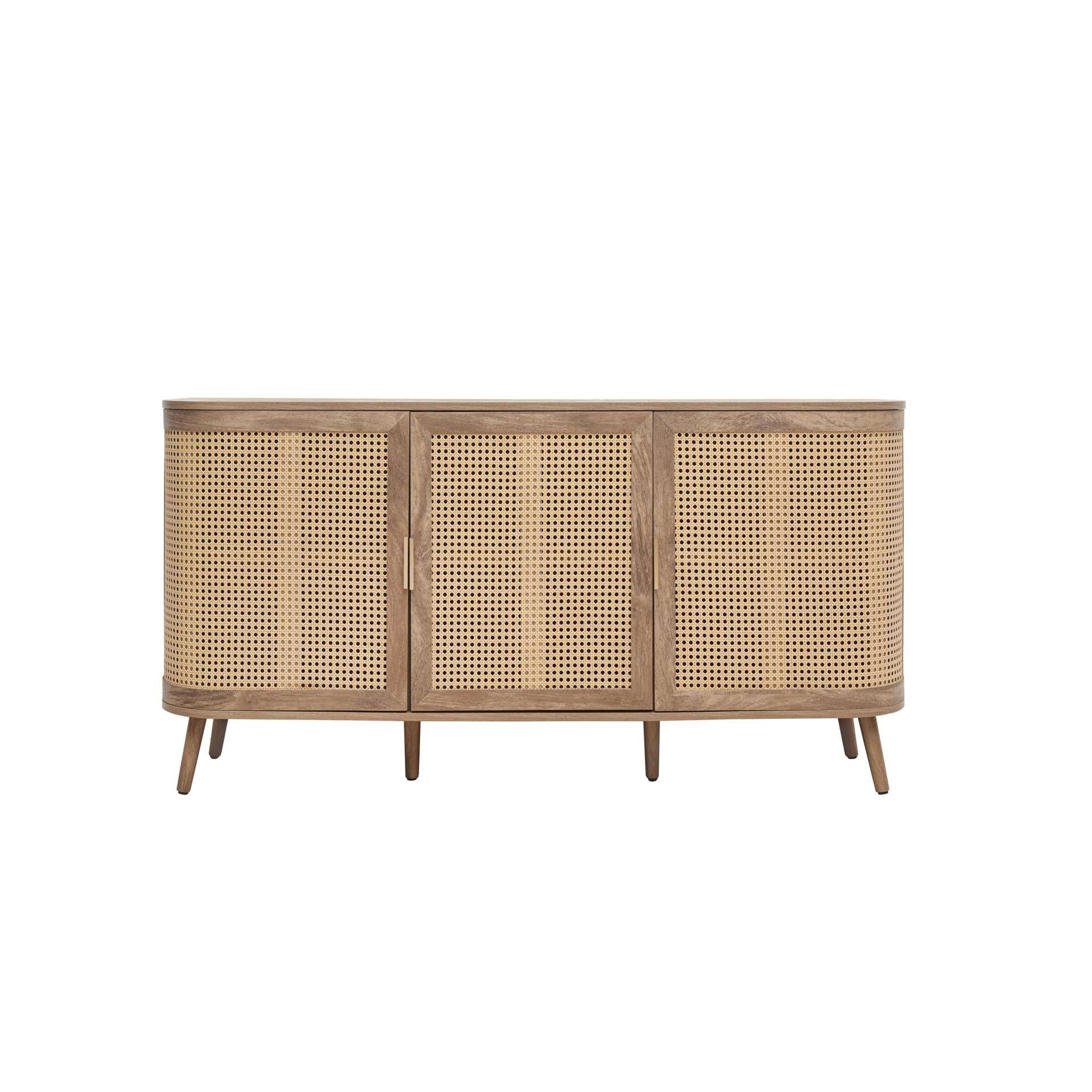 Oak - Birlea - Noah 3 Door Sideboard - 13