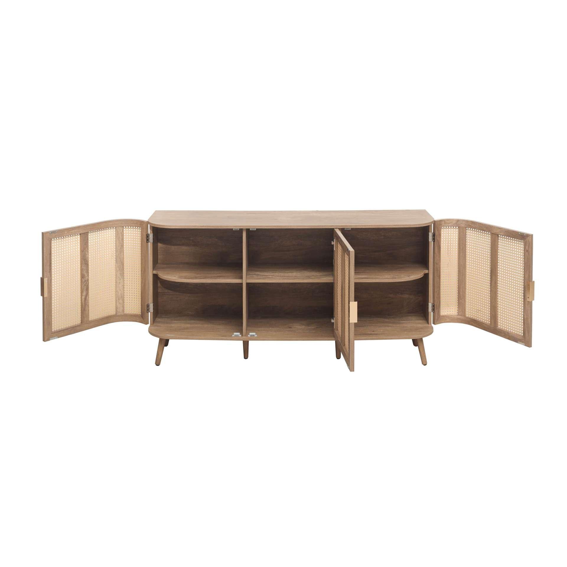 Oak - Birlea - Noah 3 Door Sideboard - 14