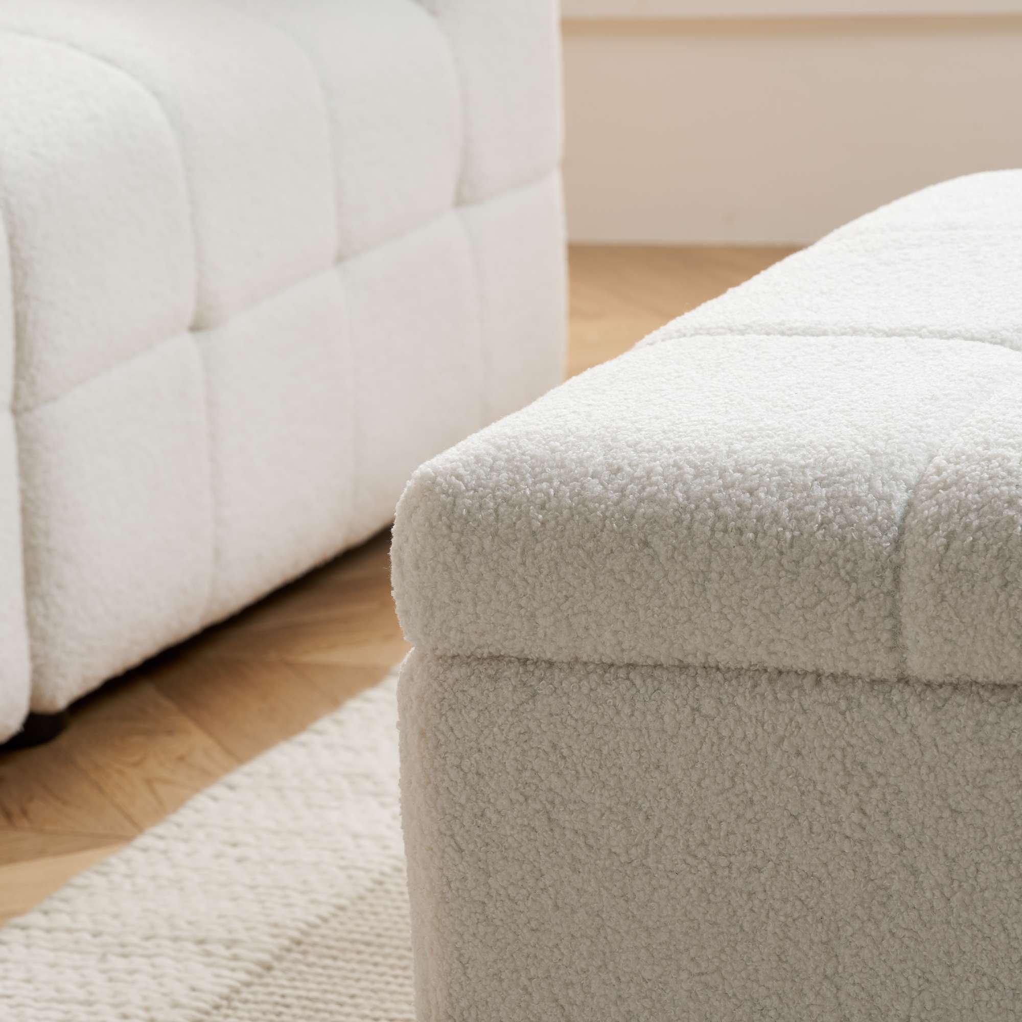 White Boucle - Birlea - Milo Modular Sofa Sets - 14