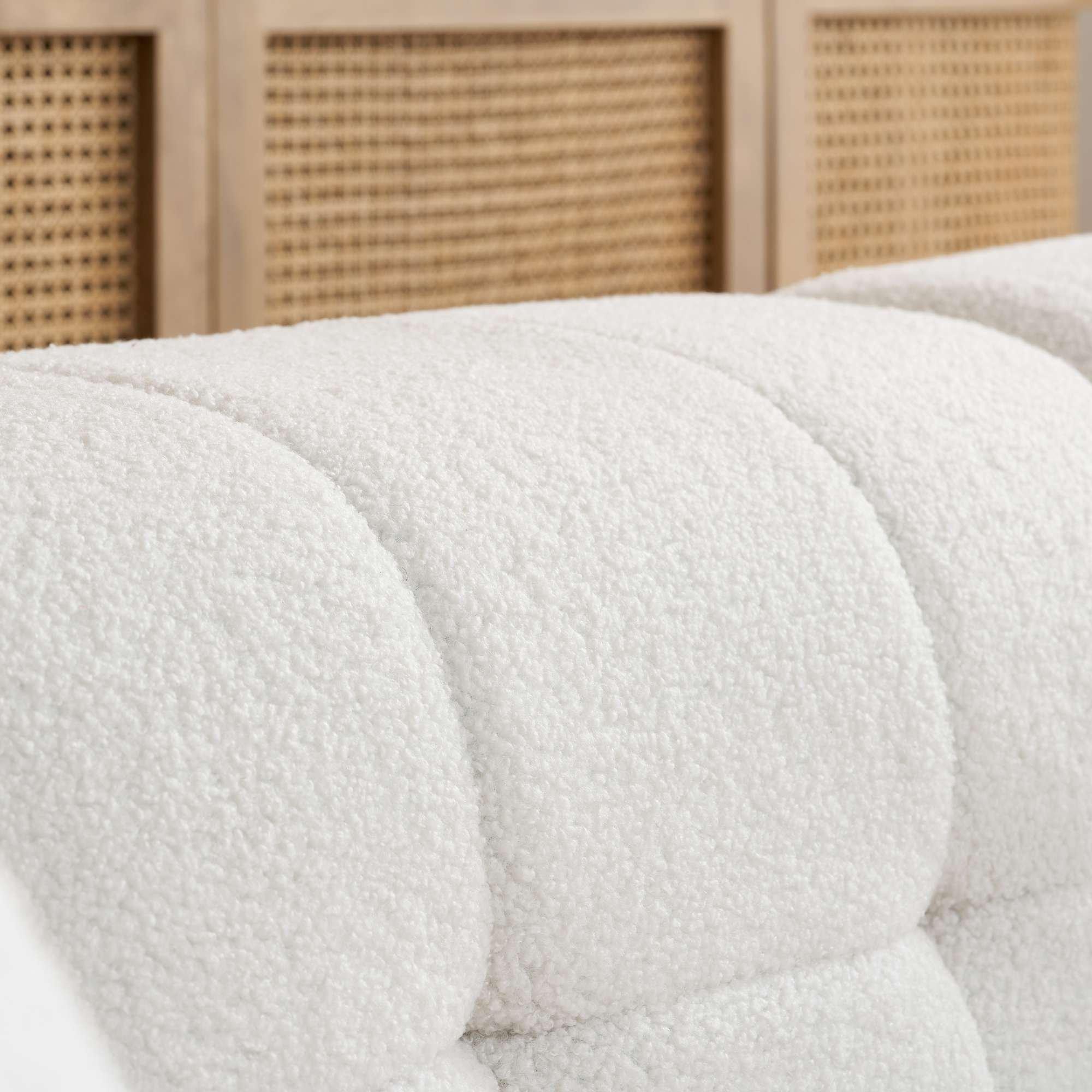 White Boucle - Birlea - Milo Modular Sofa Sets - 9