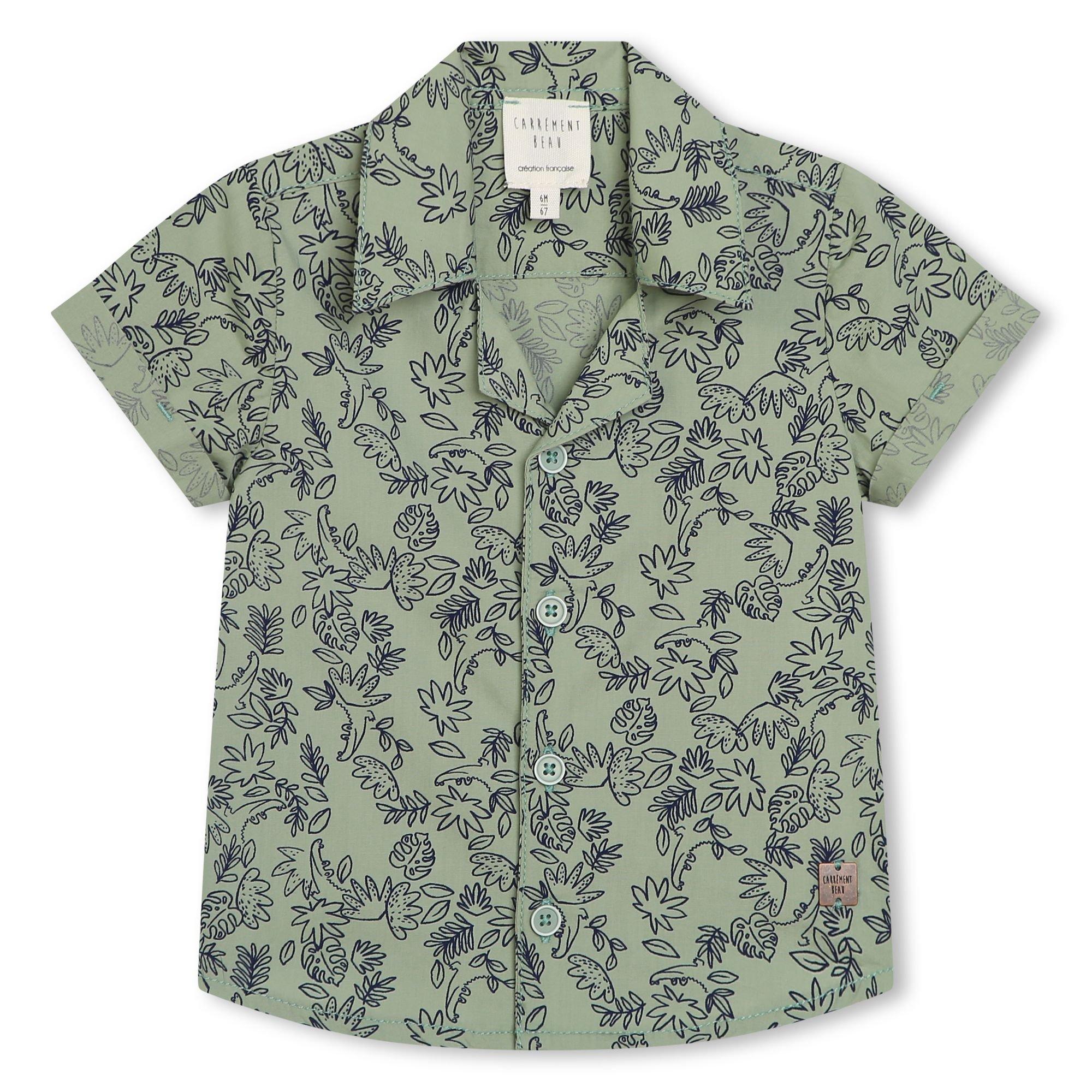 Olive - Carrement Beau - Unisex Kids' Short-Sleeve Oxford Shirt - 1