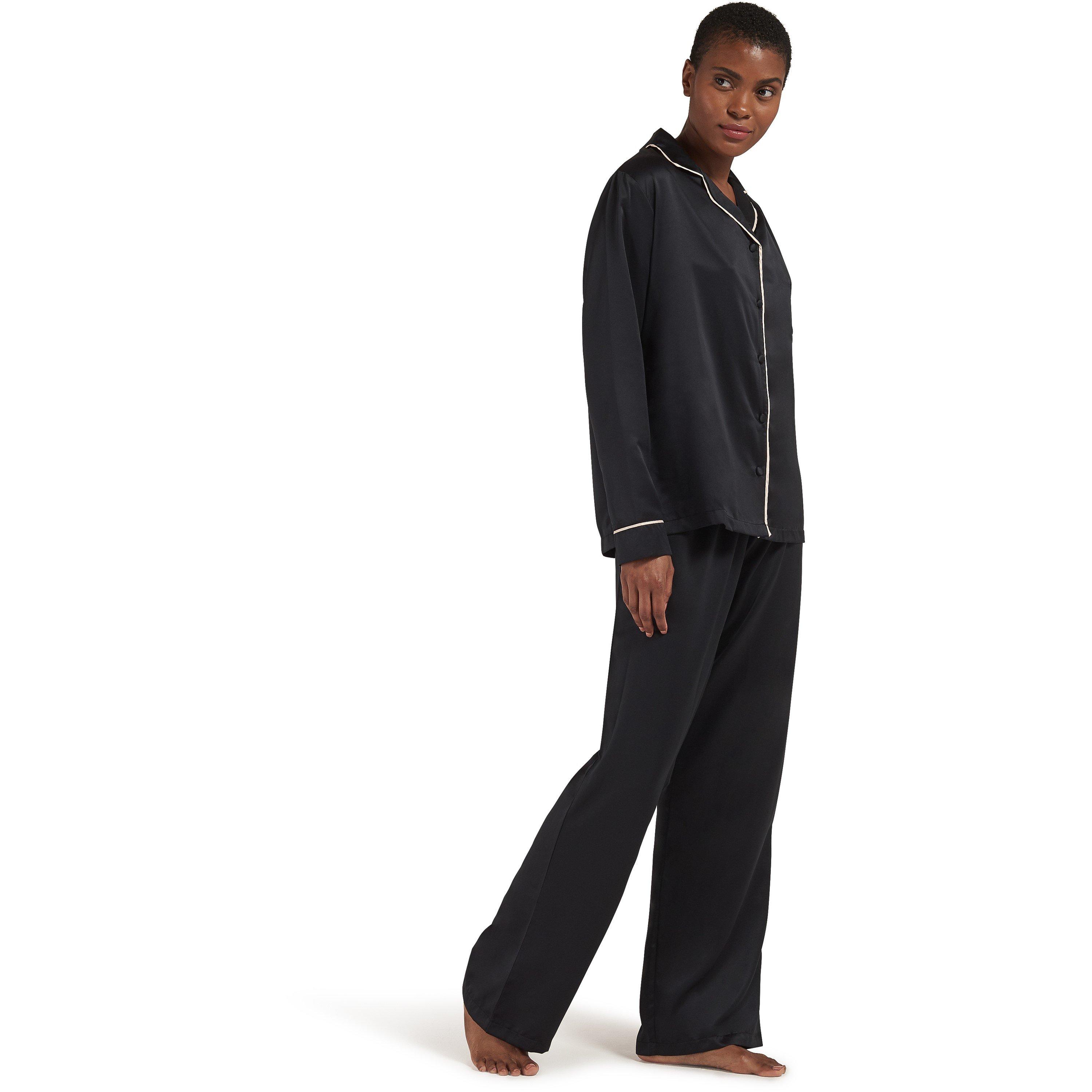 Black/Pink - Bluebella - Claudia Long Sleeve Pyjama Set - 10