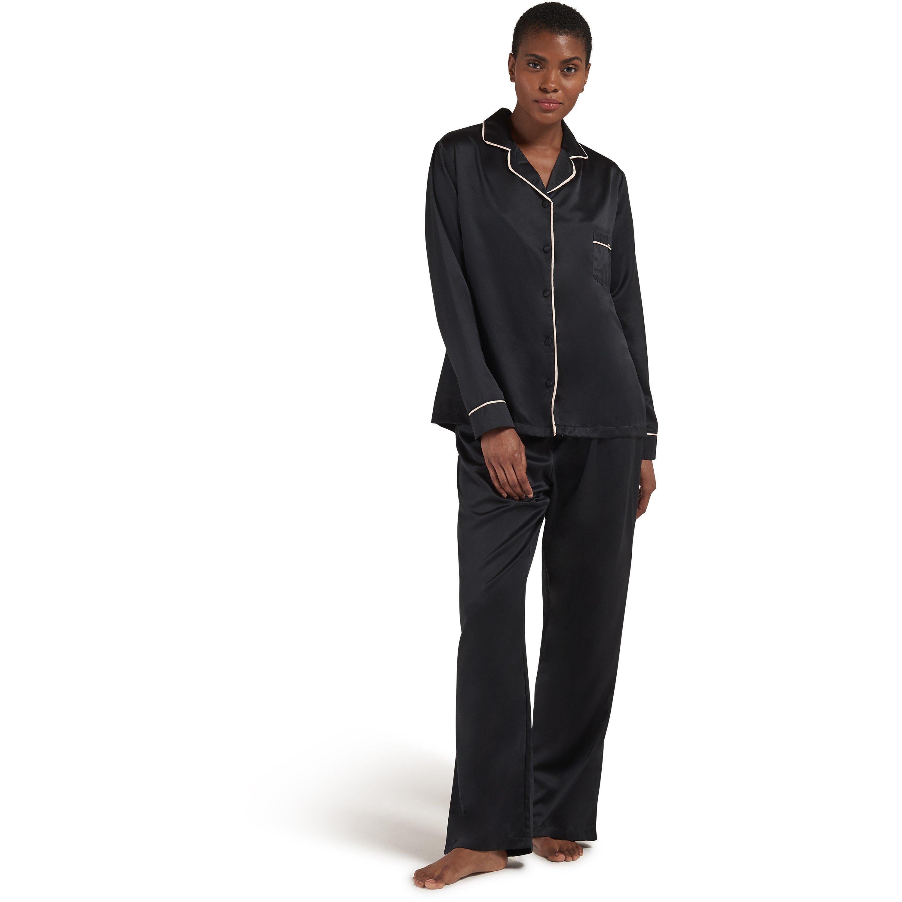 Black/Pink - Bluebella - Claudia Long Sleeve Pyjama Set - 3