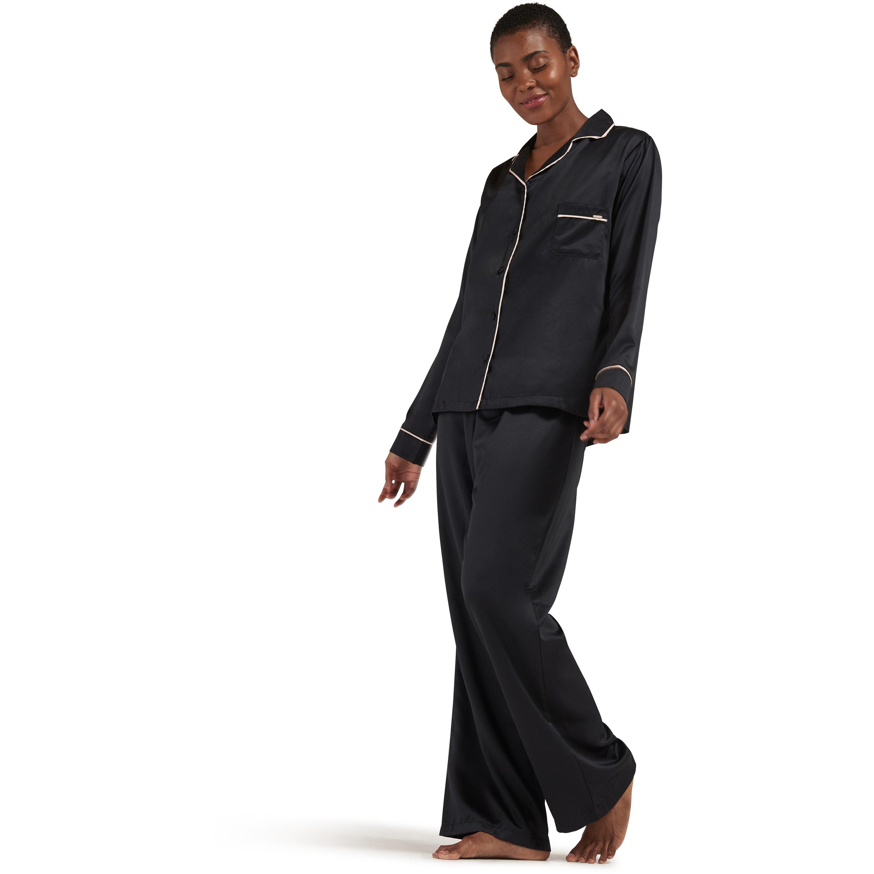 Black/Pink - Bluebella - Claudia Long Sleeve Pyjama Set - 7