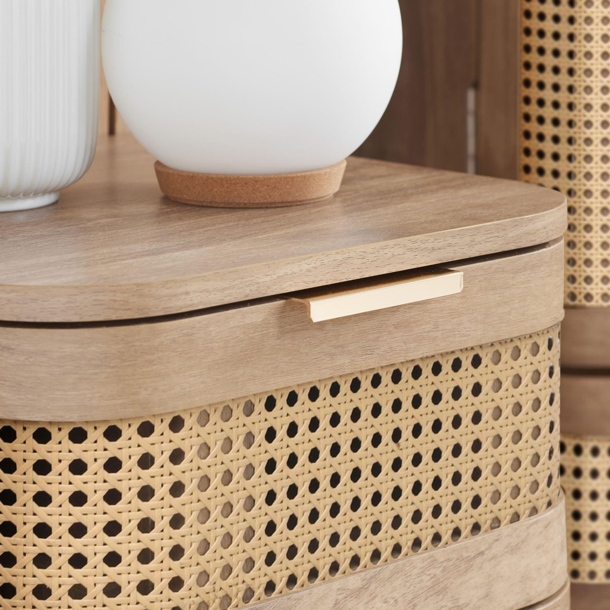 Oak - Birlea - Noah 1 Drawer Bedside - 3