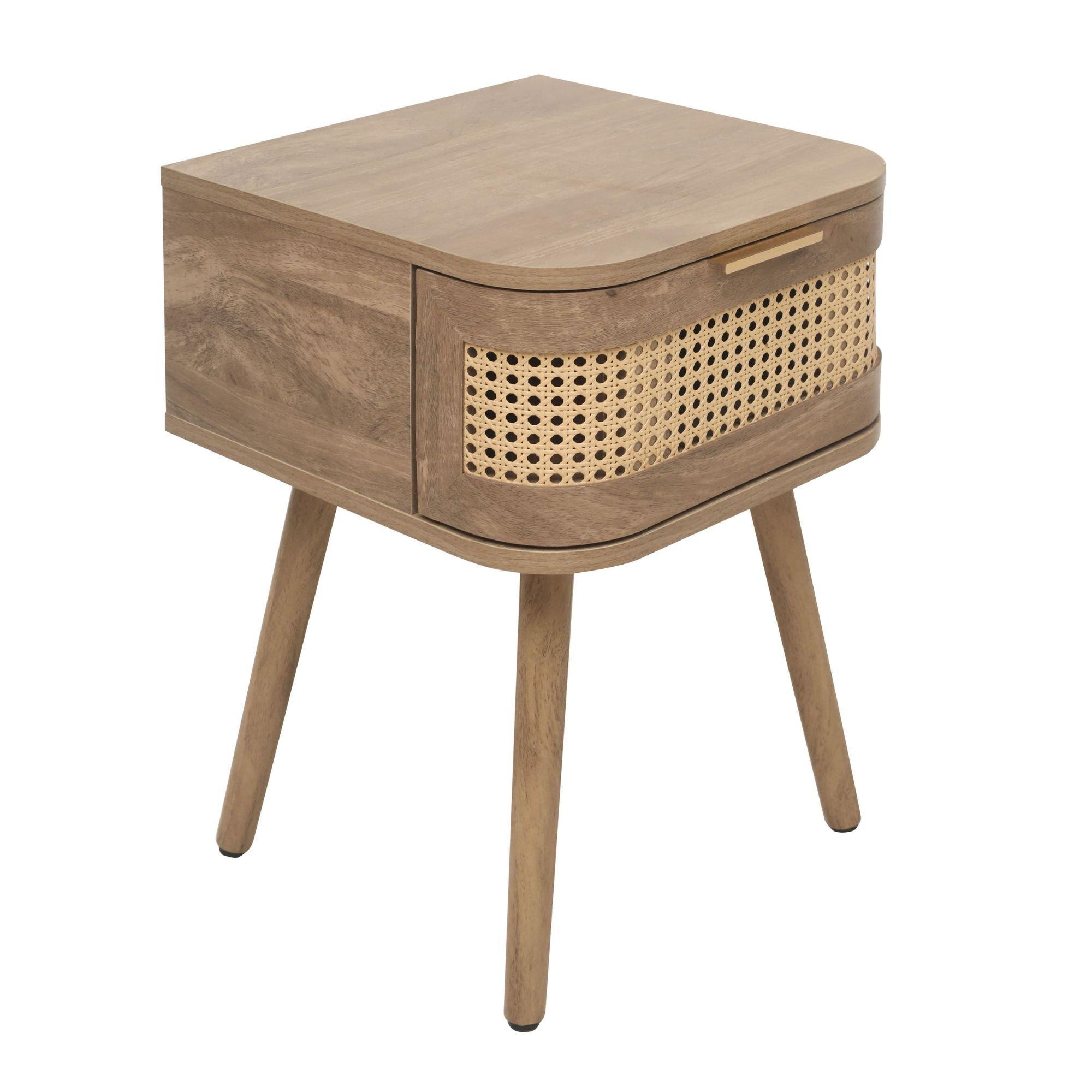 Oak - Birlea - Noah 1 Drawer Bedside - 4