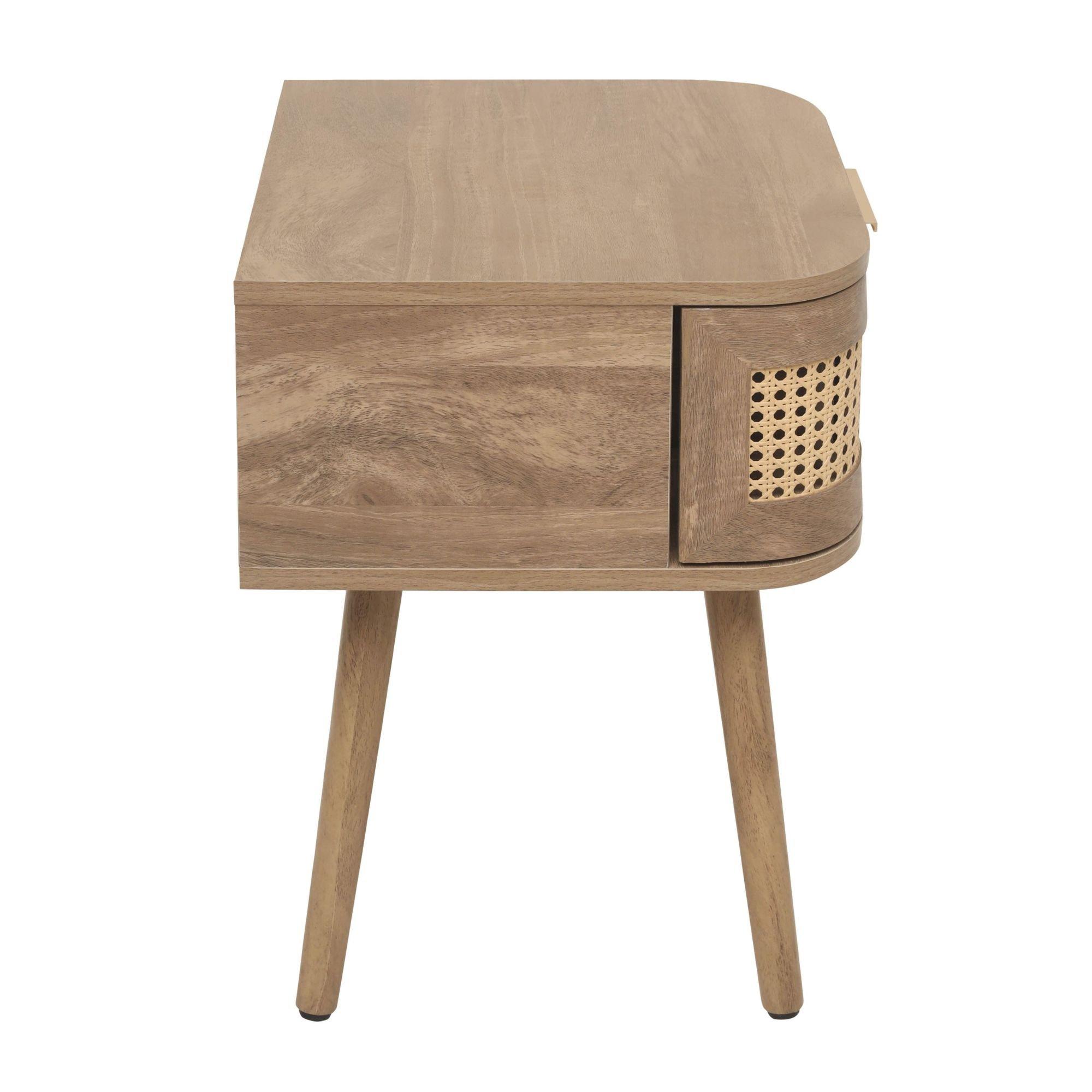 Oak - Birlea - Noah 1 Drawer Bedside - 6