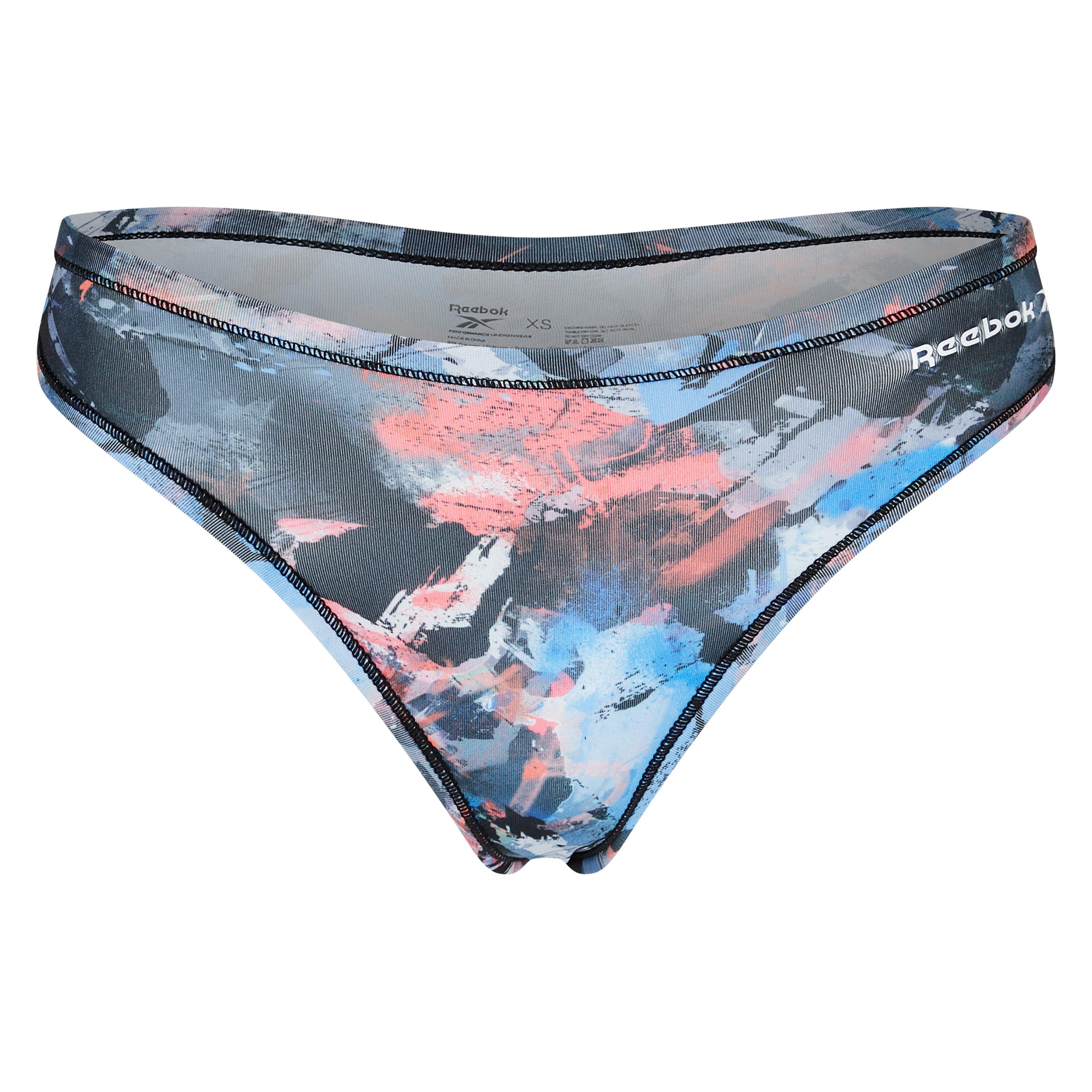 Blk/Abstr/Aqua - Reebok - Thong Brief Underwear - 4